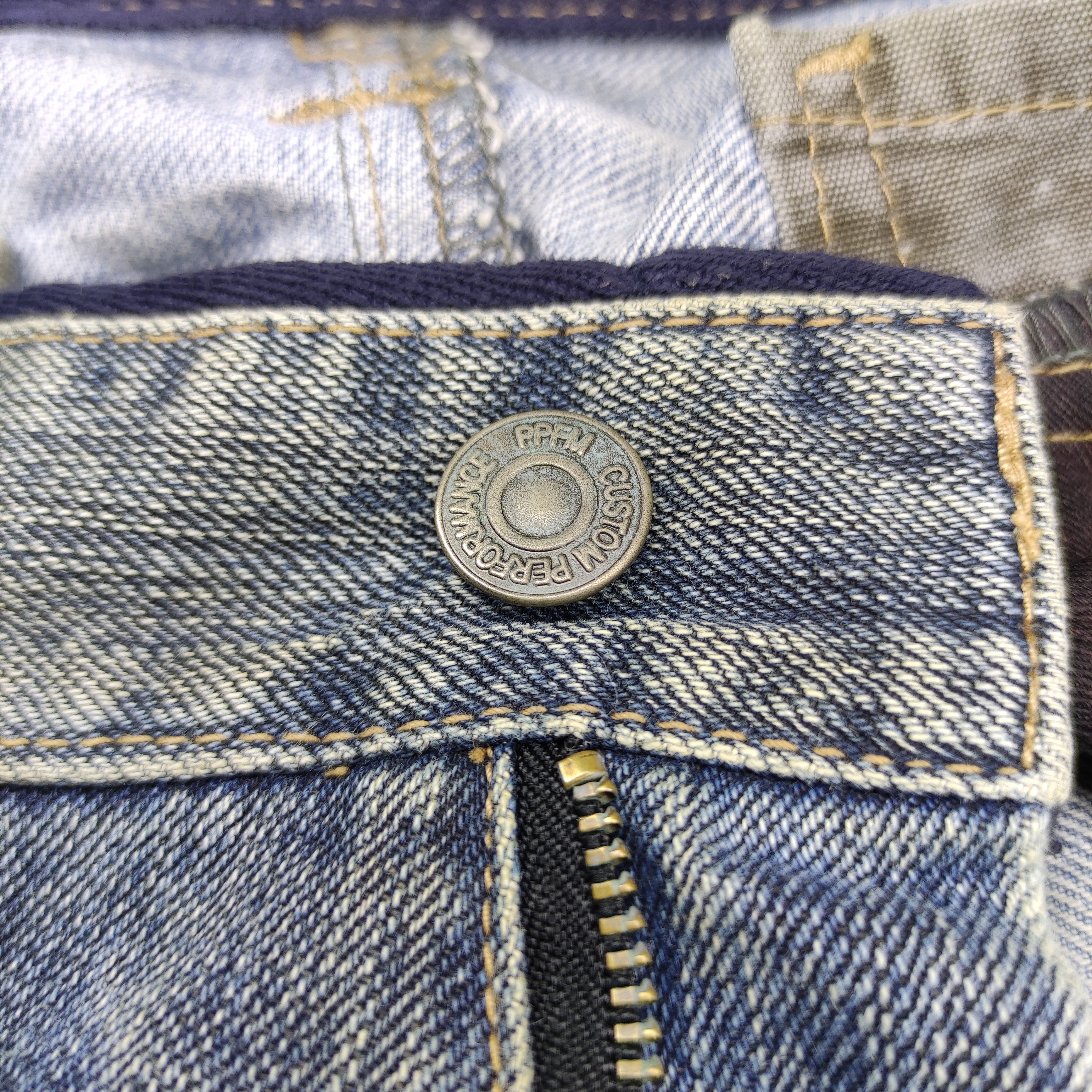 PPFM a97 PPFM distressed punk style jeans Size US 33 - 18 Thumbnail