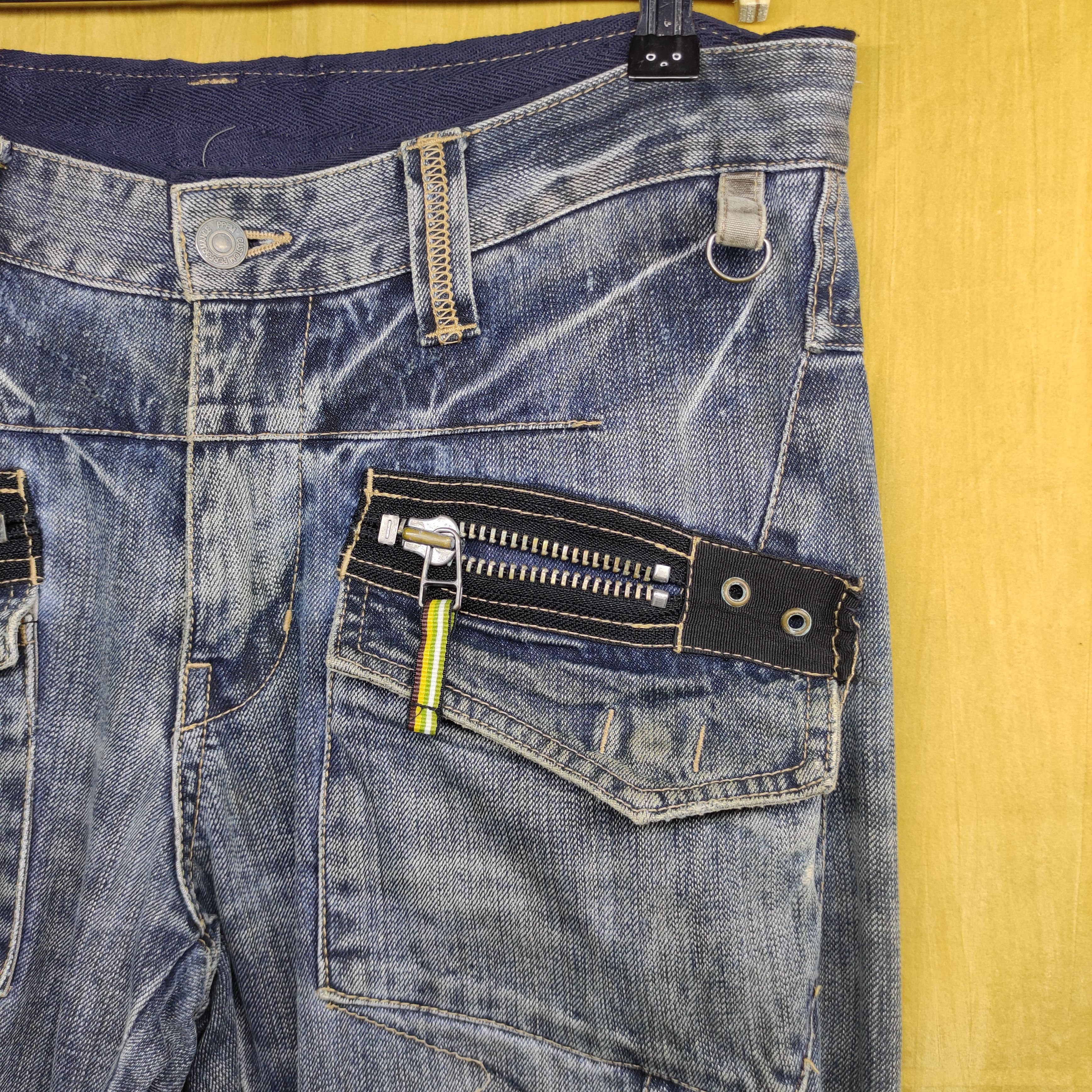 PPFM a97 PPFM distressed punk style jeans Size US 33 - 11 Thumbnail