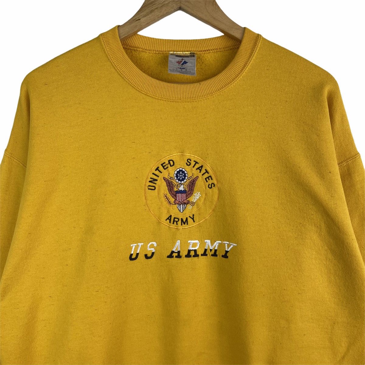 Vintage Vintage US ARMY United States Big Logo Sweatshirt Pullover Size US L / EU 52-54 / 3 - 3 Thumbnail