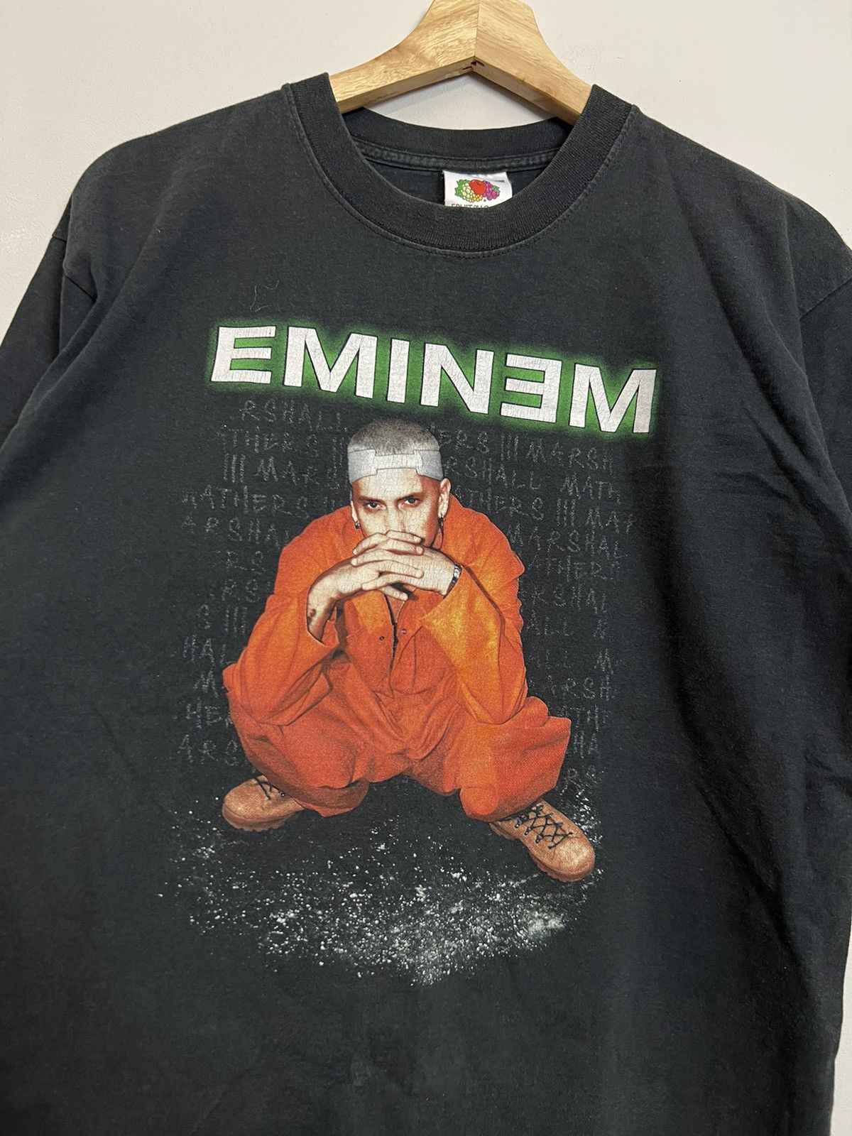 Eminem Rare Vintage Y2K Eminem Marshall Rap Band Tshirt 00s D12 Size US M / EU 48-50 / 2 - 2 Thumbnail