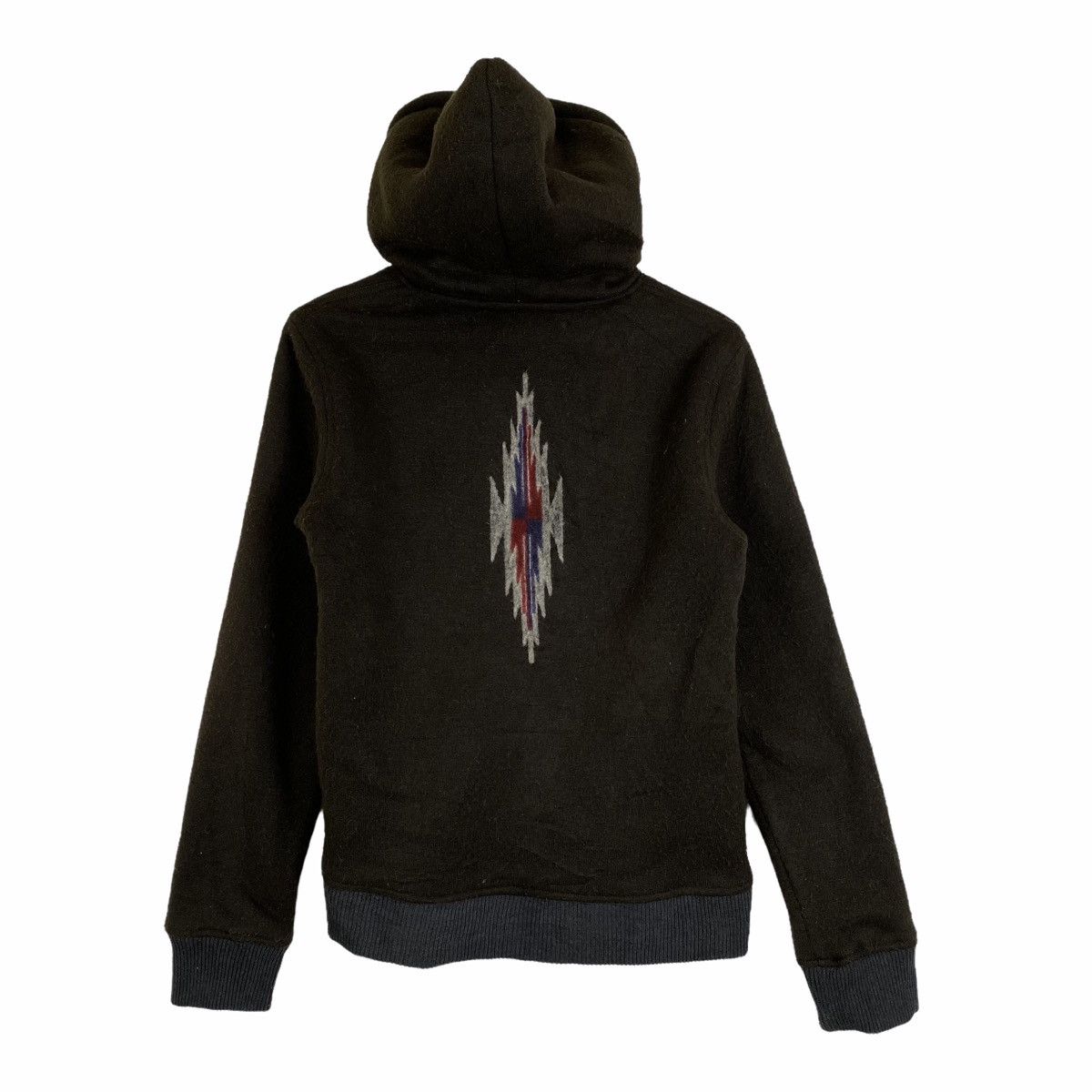 Vintage HERITAGE STONE Navajo Design Wool Hoodie Sweater