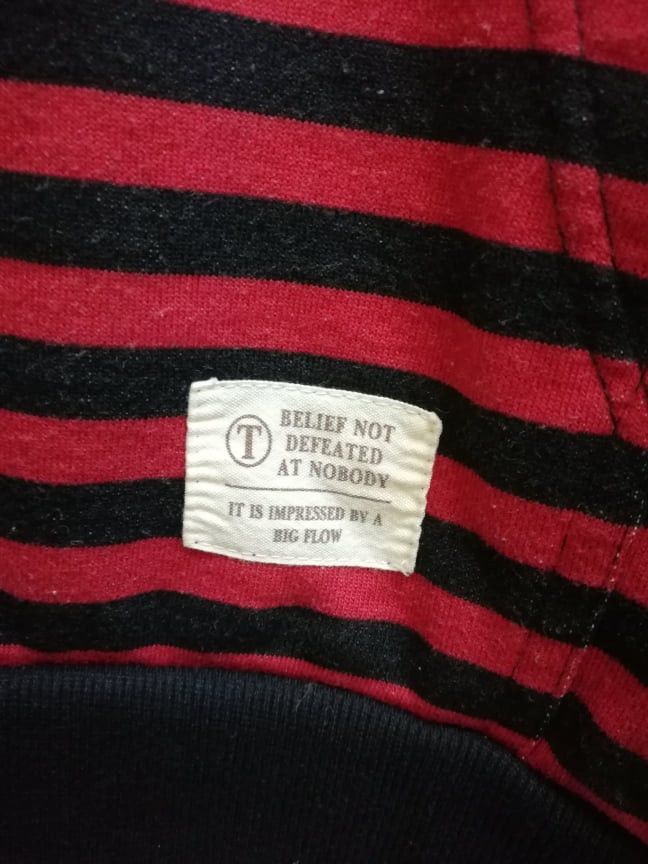 Japanese Brand Kurt Cobain Striped Crewneck Hoodie by Beaumout Carr (c23) Size US L / EU 52-54 / 3 - 3 Thumbnail