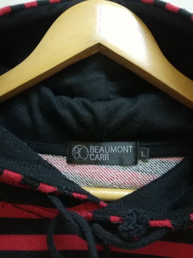 Japanese Brand Kurt Cobain Striped Crewneck Hoodie by Beaumout Carr (c23) Size US L / EU 52-54 / 3 - 5 Thumbnail