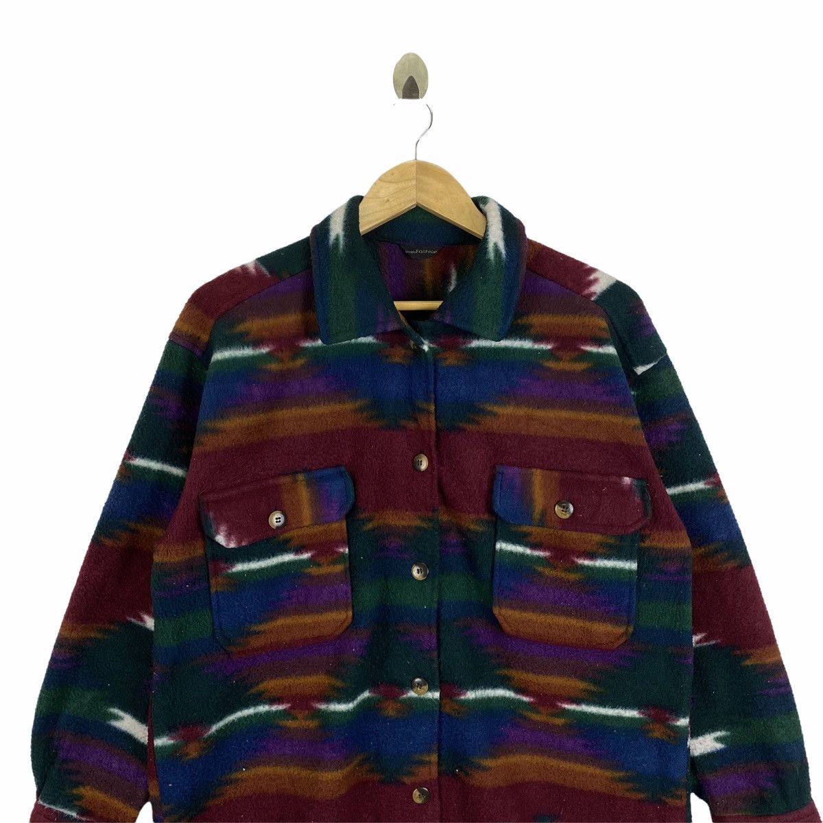 Vintage Vintage NAVAJO NATIVE Design Fleece Shirts Long Sleeve Size US M / EU 48-50 / 2 - 5 Thumbnail