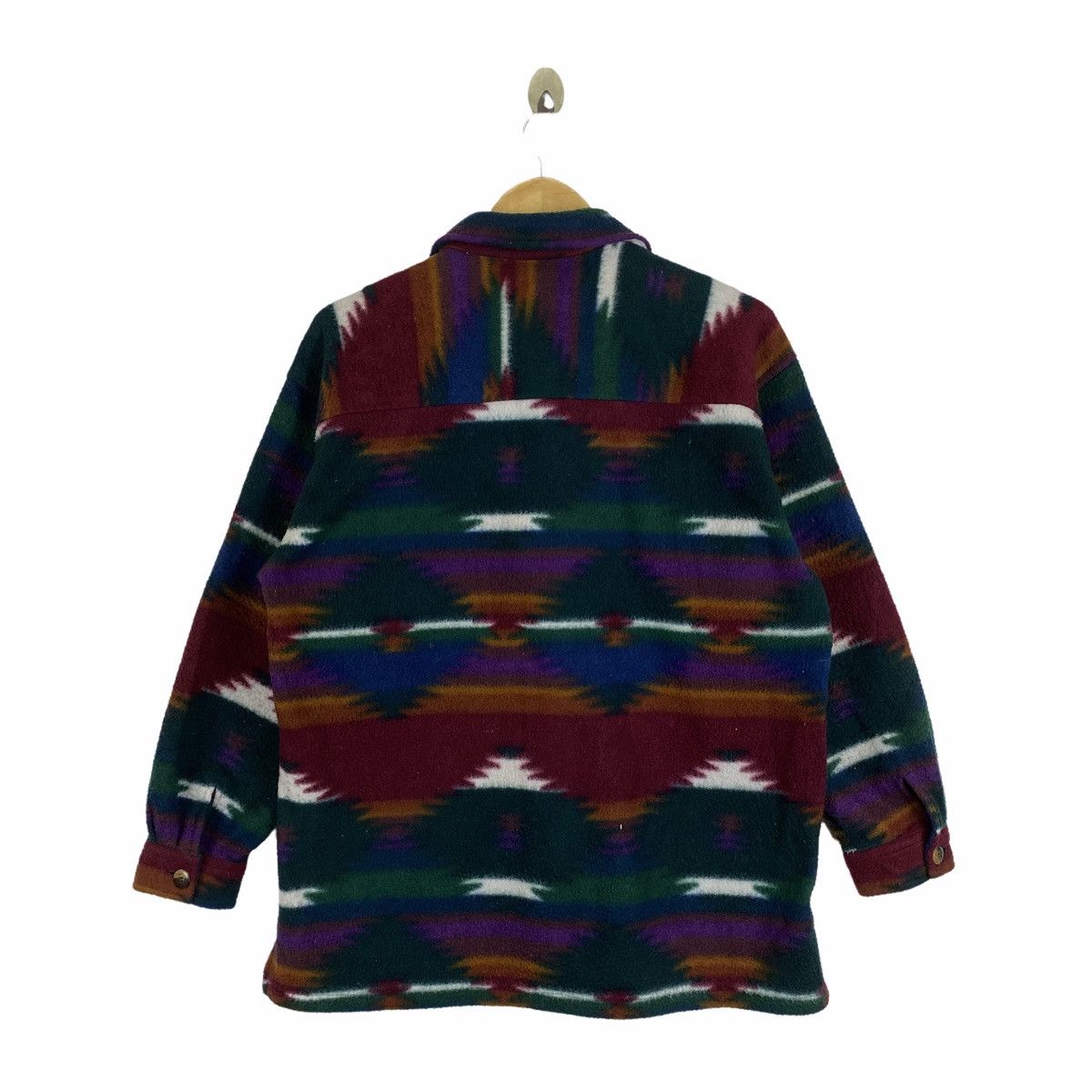 Vintage Vintage NAVAJO NATIVE Design Fleece Shirts Long Sleeve Size US M / EU 48-50 / 2 - 2 Thumbnail