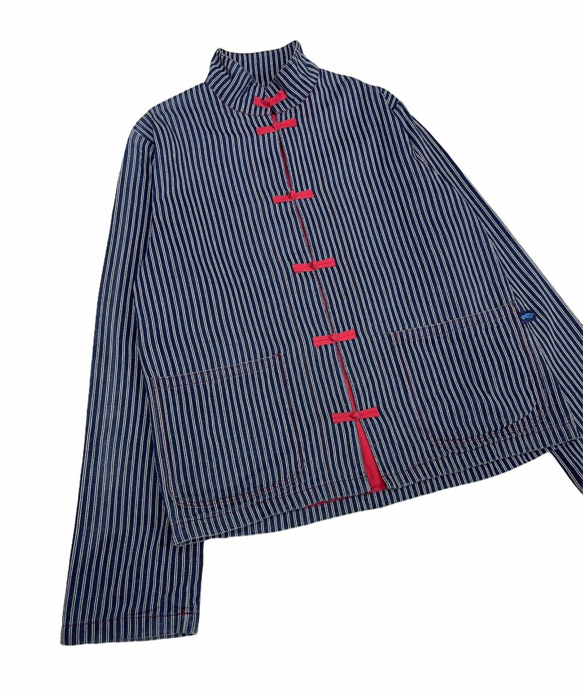 Japanese Brand JAPANESE MANDARIN HICKORY STRIPE CHORE JACKET Size US S / EU 44-46 / 1 - 5 Thumbnail