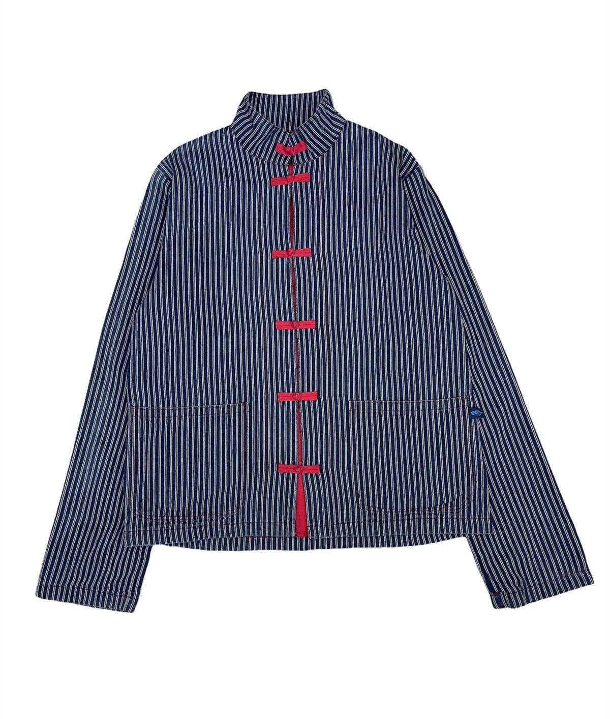 Japanese Brand JAPANESE MANDARIN HICKORY STRIPE CHORE JACKET Size US S / EU 44-46 / 1 - 2 Thumbnail
