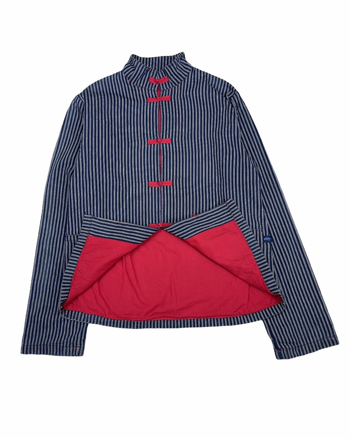 Japanese Brand JAPANESE MANDARIN HICKORY STRIPE CHORE JACKET Size US S / EU 44-46 / 1 - 7 Thumbnail
