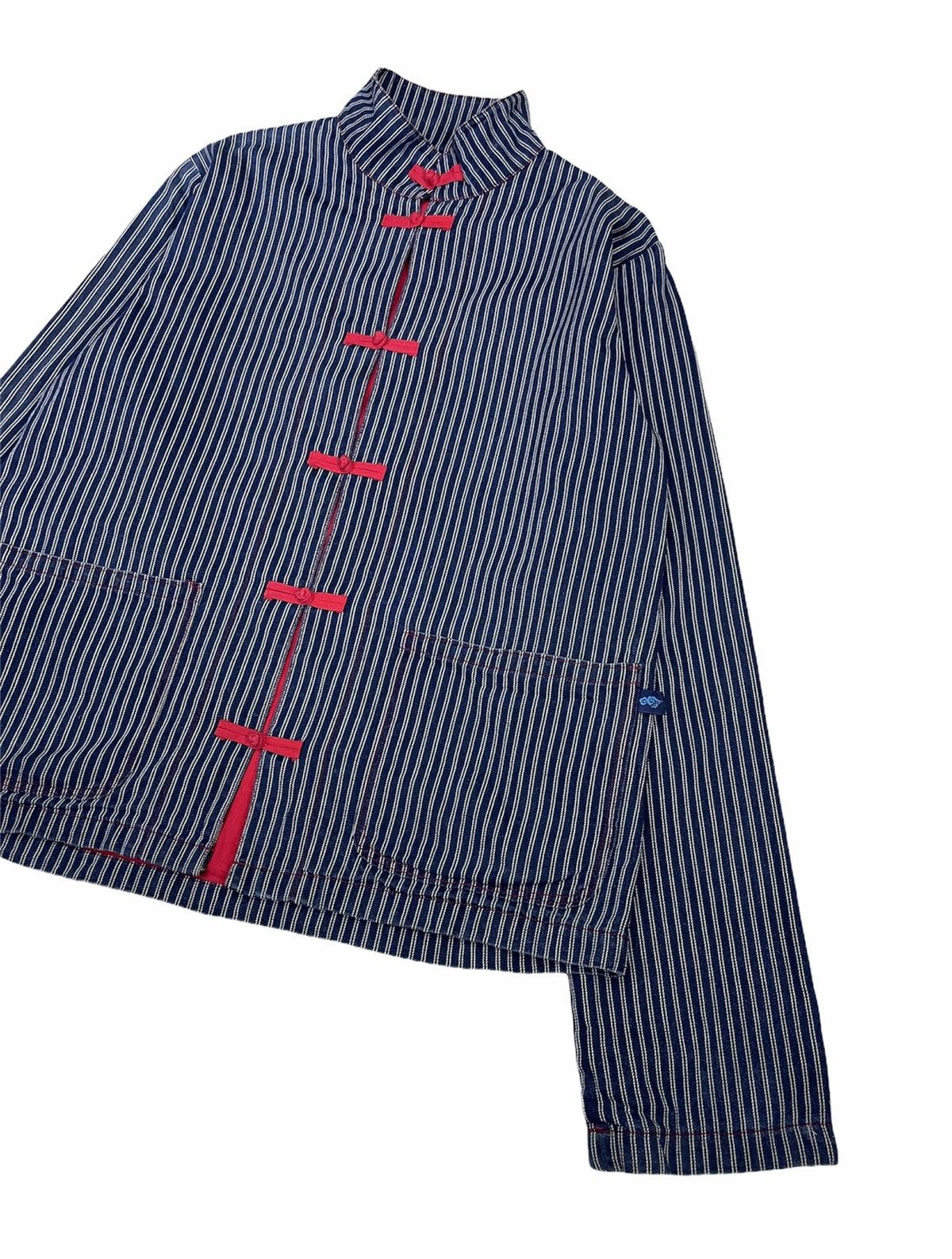 Japanese Brand JAPANESE MANDARIN HICKORY STRIPE CHORE JACKET Size US S / EU 44-46 / 1 - 4 Thumbnail