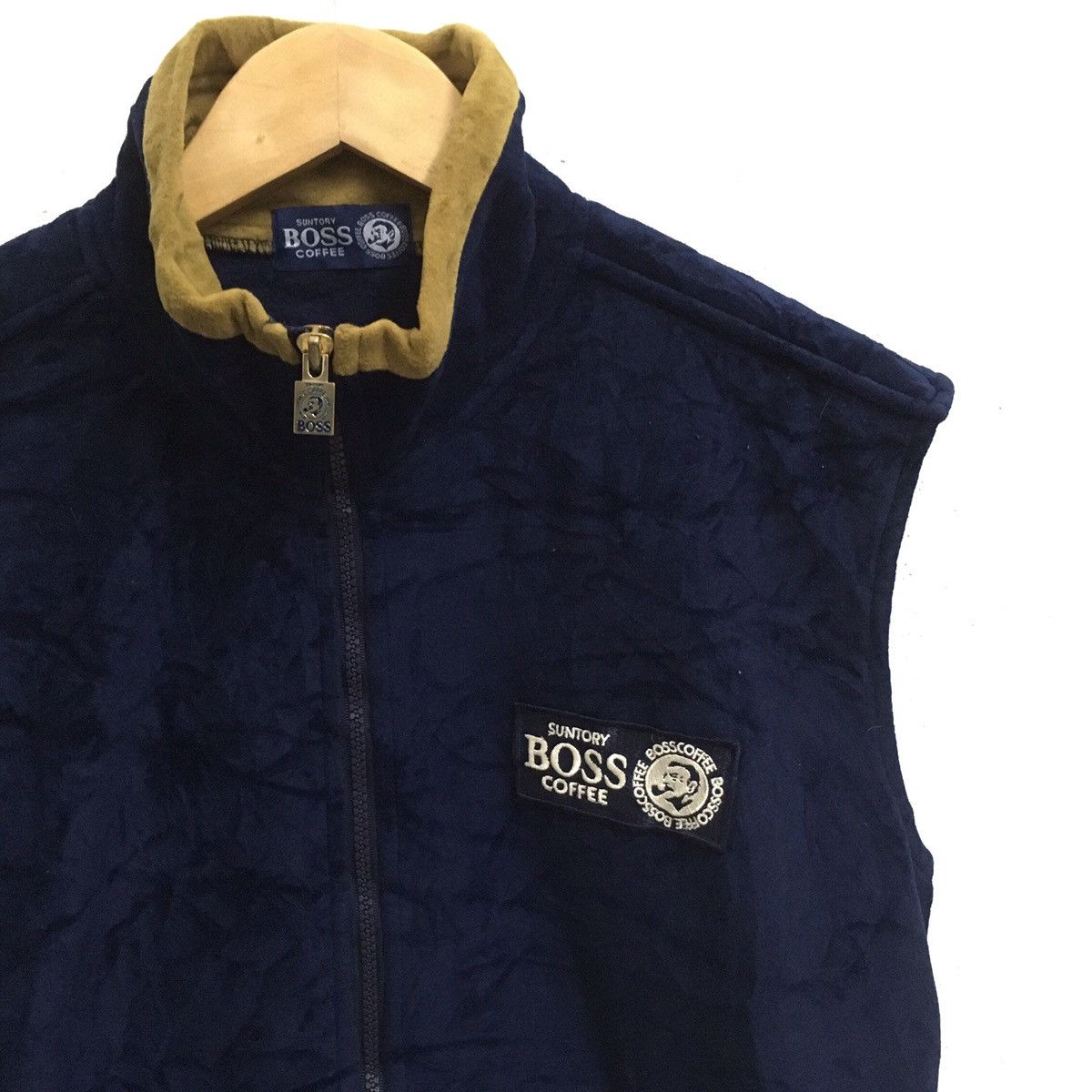 Japanese Brand × Vintage Vintage SUNTORY COFFEE BOSS Fleece Sleeveless Vest Jacket Size US M / EU 48-50 / 2 - 3 Thumbnail