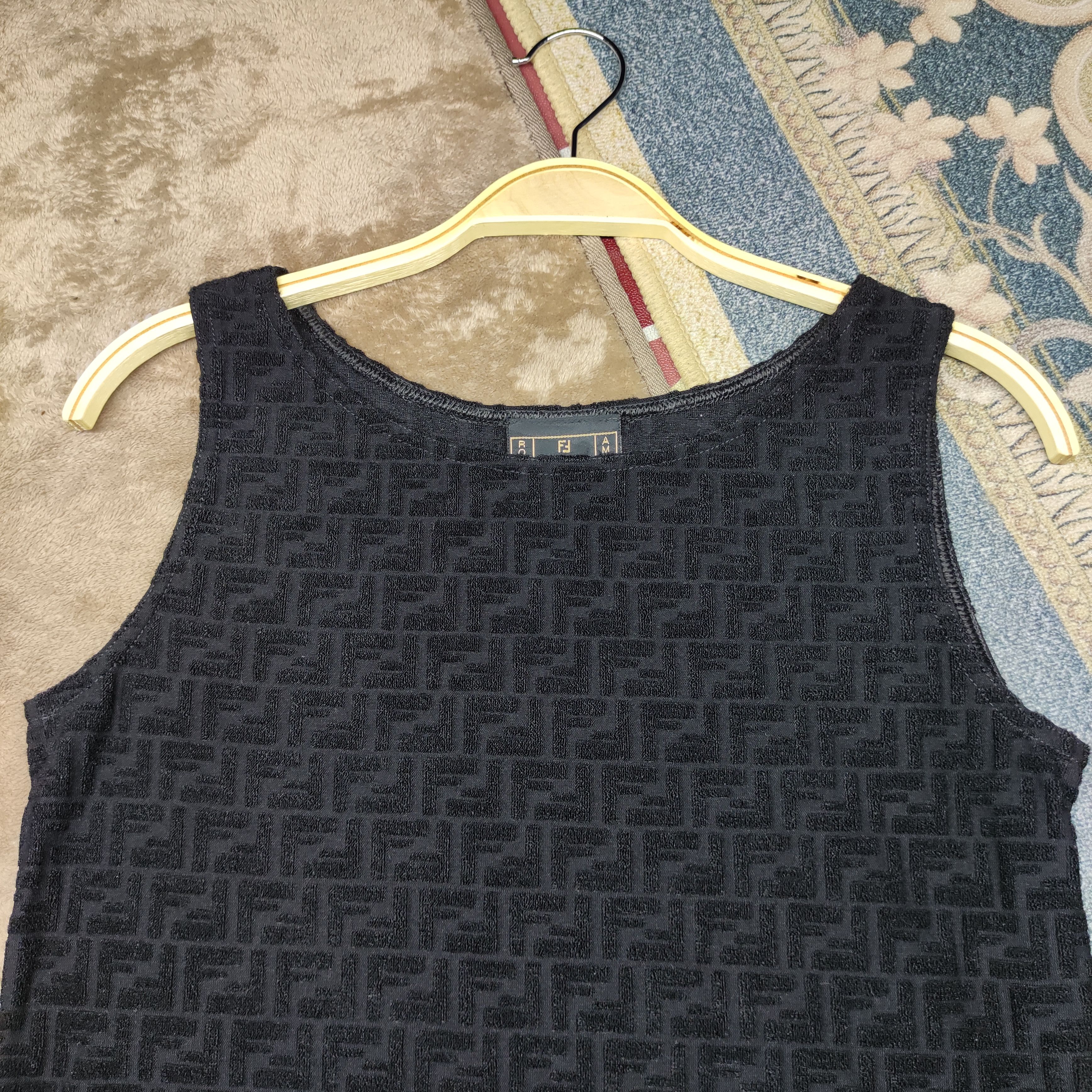 Fendi a77 FENDI monogram Tanktop Size US S / EU 44-46 / 1 - 8 Thumbnail