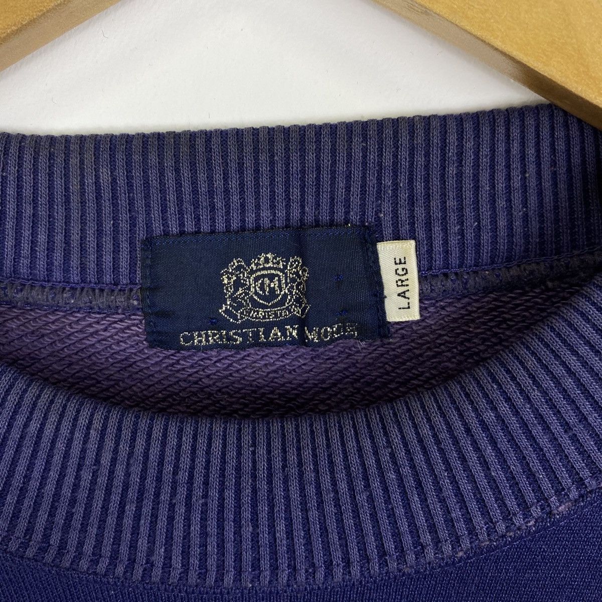 Vintage Vintage CHRISTIAN MODE Big Logo Embroidered Sweatshirt Size US L / EU 52-54 / 3 - 5 Thumbnail
