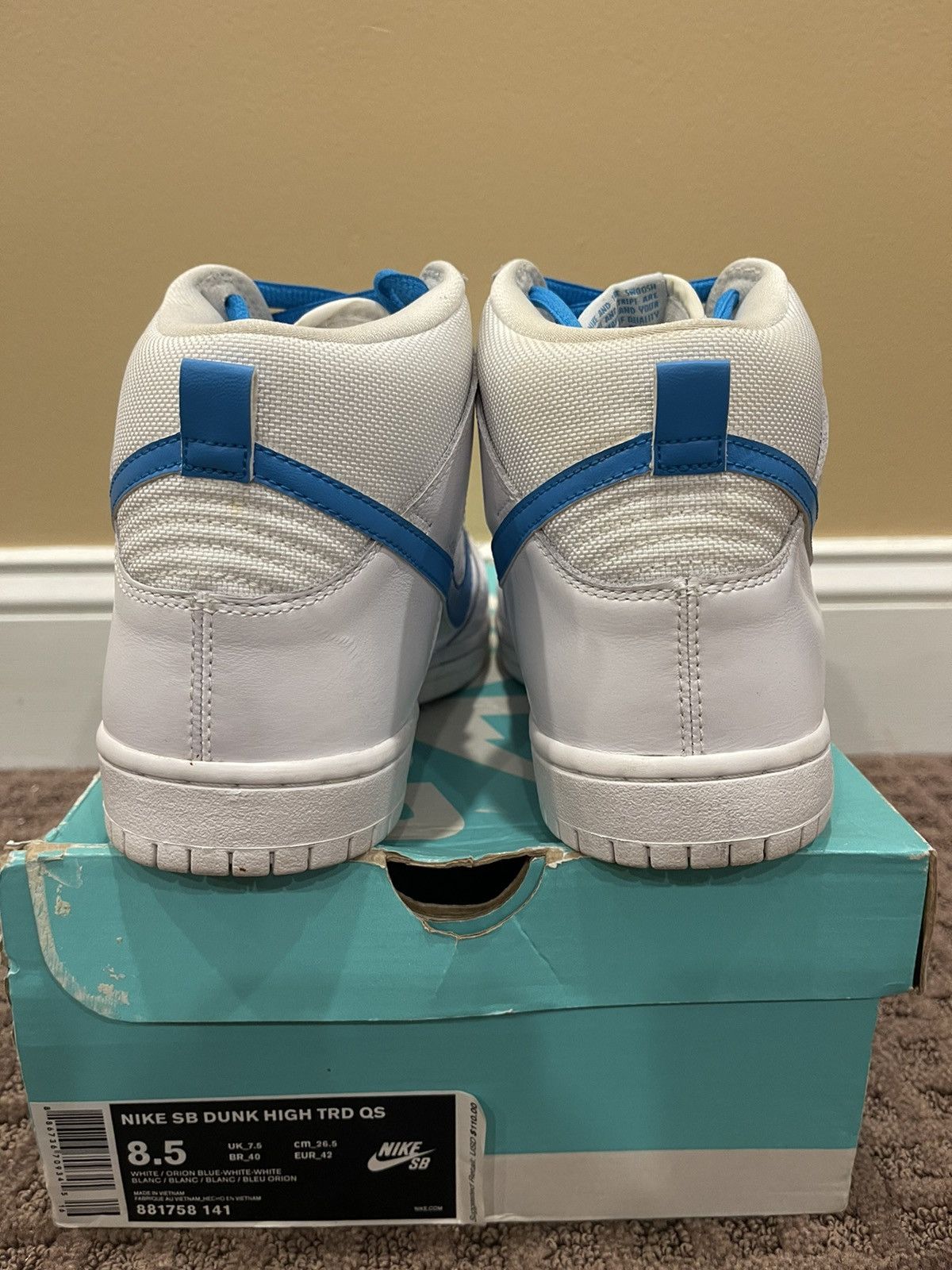 Nike Nike SB Dunk High TRD QS Richard Mulder 2017 Size US 8.5 / EU 41-42 - 5 Thumbnail