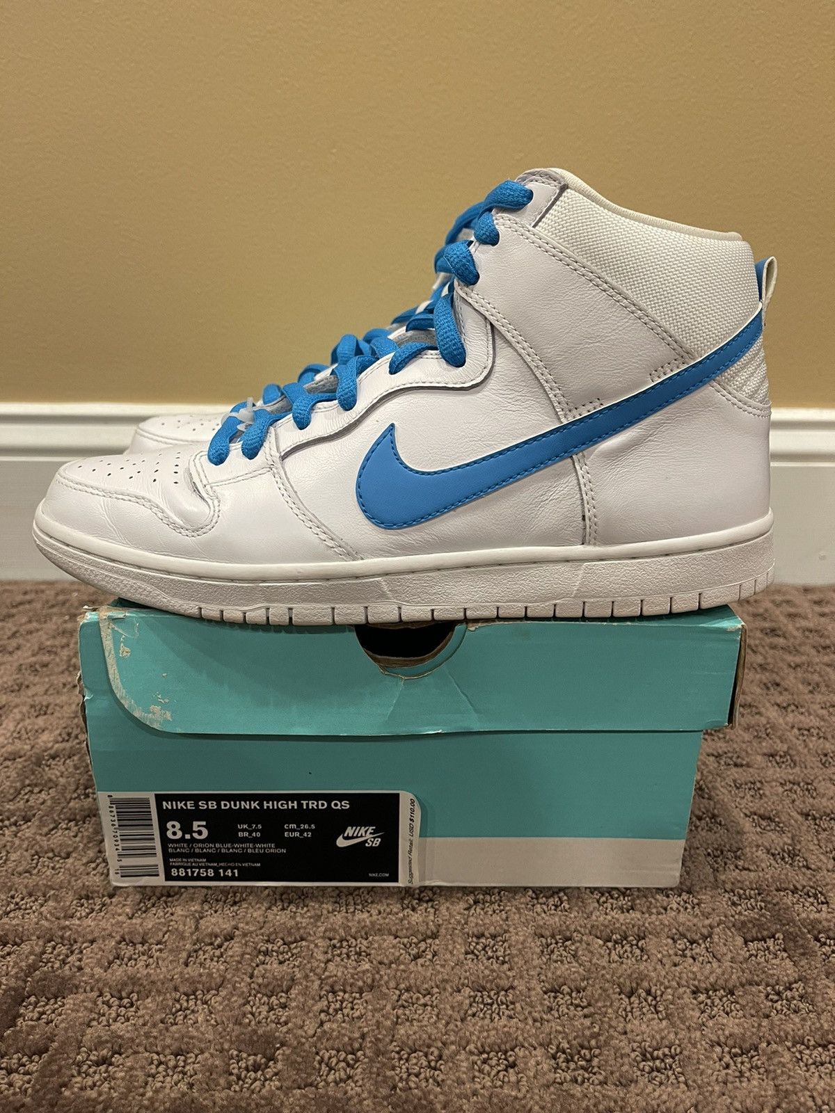 Nike Nike SB Dunk High TRD QS Richard Mulder 2017 Size US 8.5 / EU 41-42 - 3 Thumbnail