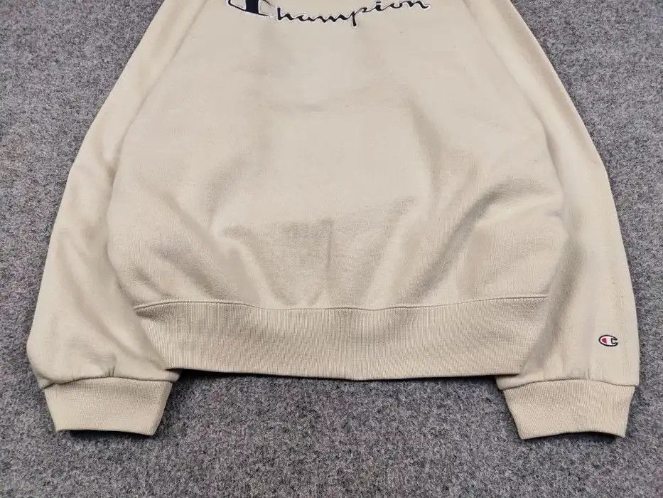 Champion Vintage 90's Champion usa Logo Beige Crewneck Sweatshirt Size US L / EU 52-54 / 3 - 4 Thumbnail
