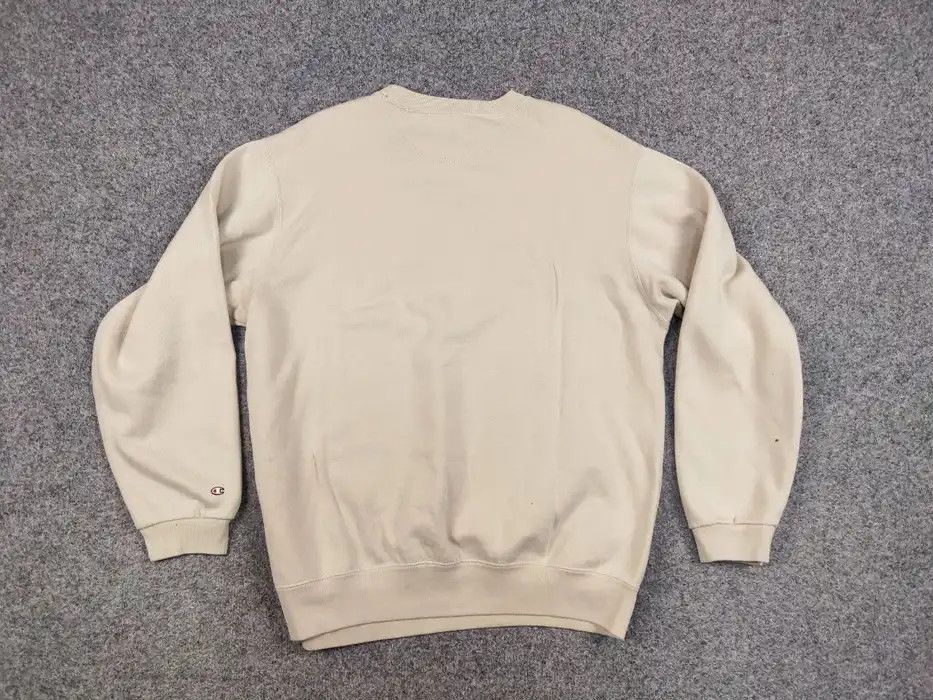 Champion Vintage 90's Champion usa Logo Beige Crewneck Sweatshirt Size US L / EU 52-54 / 3 - 7 Thumbnail