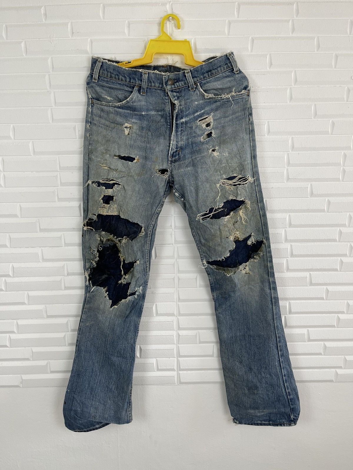 Levi's Vintage Clothing Vintage LEVI’S ORANGE TAB Distressed Jeans Destroy Size US 34 / EU 50 - 14 Thumbnail