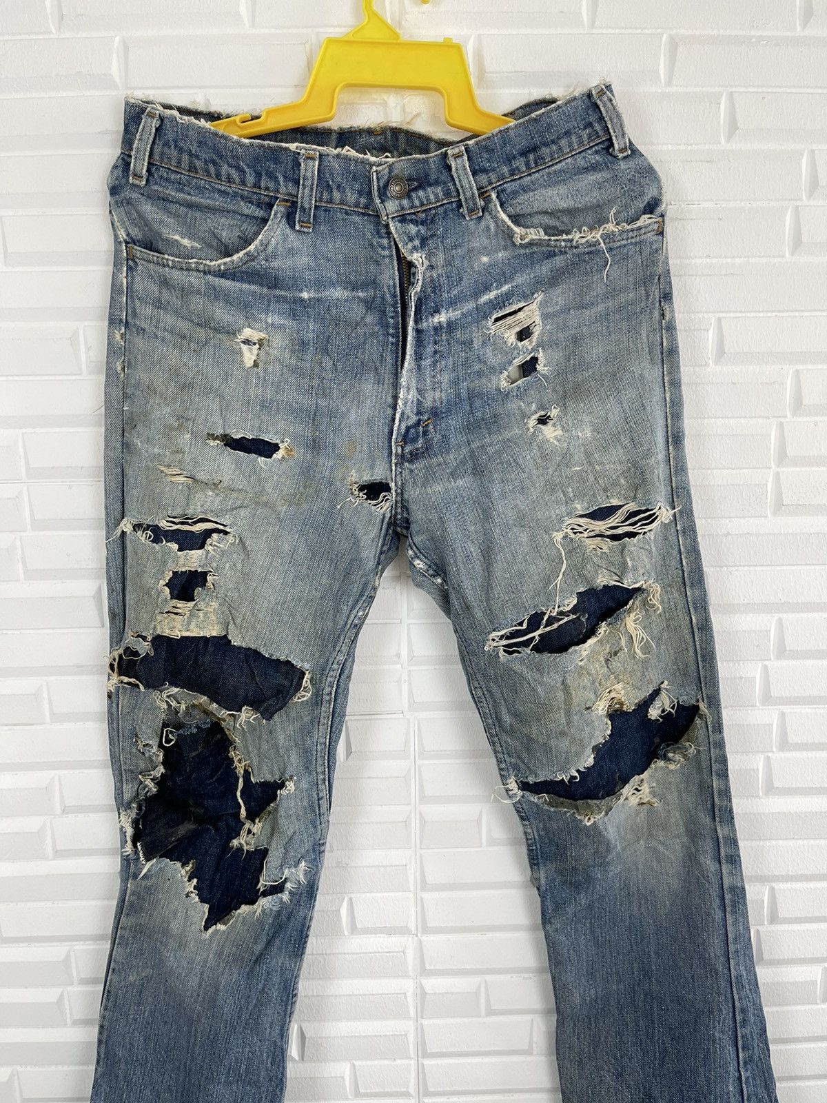 Levi's Vintage Clothing Vintage LEVI’S ORANGE TAB Distressed Jeans Destroy Size US 34 / EU 50 - 3 Thumbnail