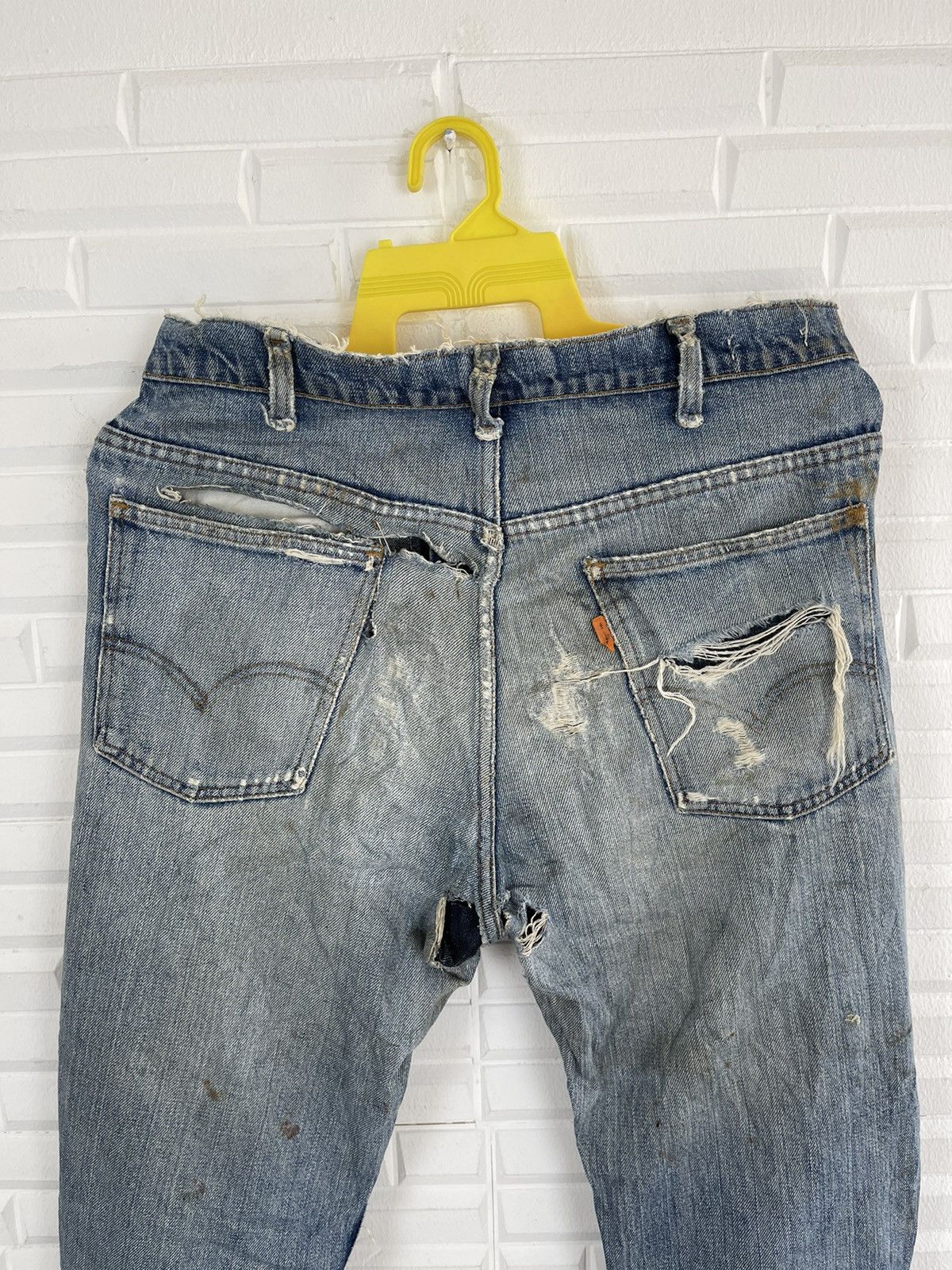 Levi's Vintage Clothing Vintage LEVI’S ORANGE TAB Distressed Jeans Destroy Size US 34 / EU 50 - 2 Thumbnail