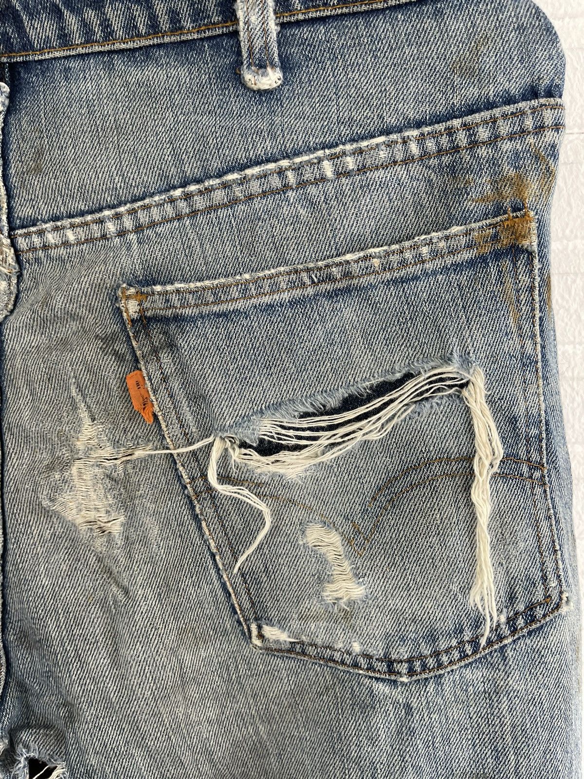 Levi's Vintage Clothing Vintage LEVI’S ORANGE TAB Distressed Jeans Destroy Size US 34 / EU 50 - 11 Thumbnail