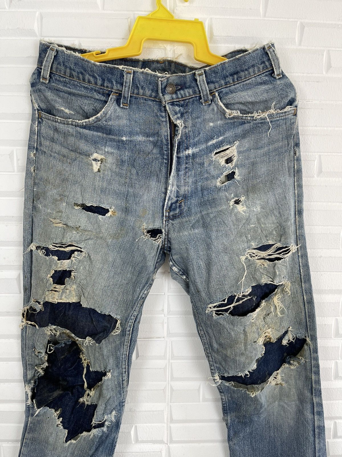 Levi's Vintage Clothing Vintage LEVI’S ORANGE TAB Distressed Jeans Destroy Size US 34 / EU 50 - 4 Thumbnail