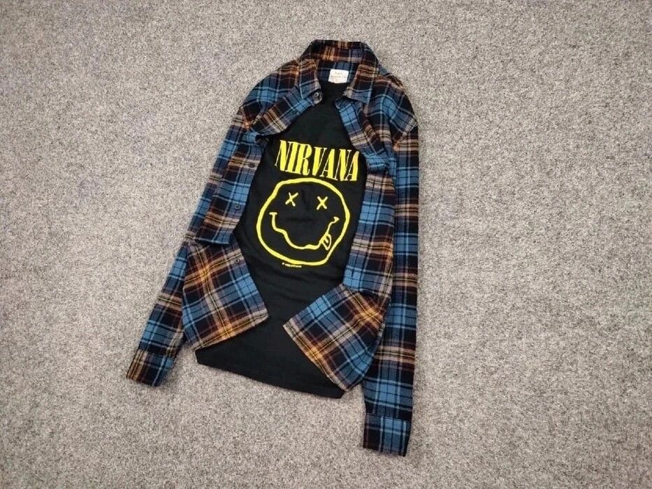 Flannel Vintage Flannel Shirt Checkered Travis Scott Style Size US M / EU 48-50 / 2 - 2 Thumbnail