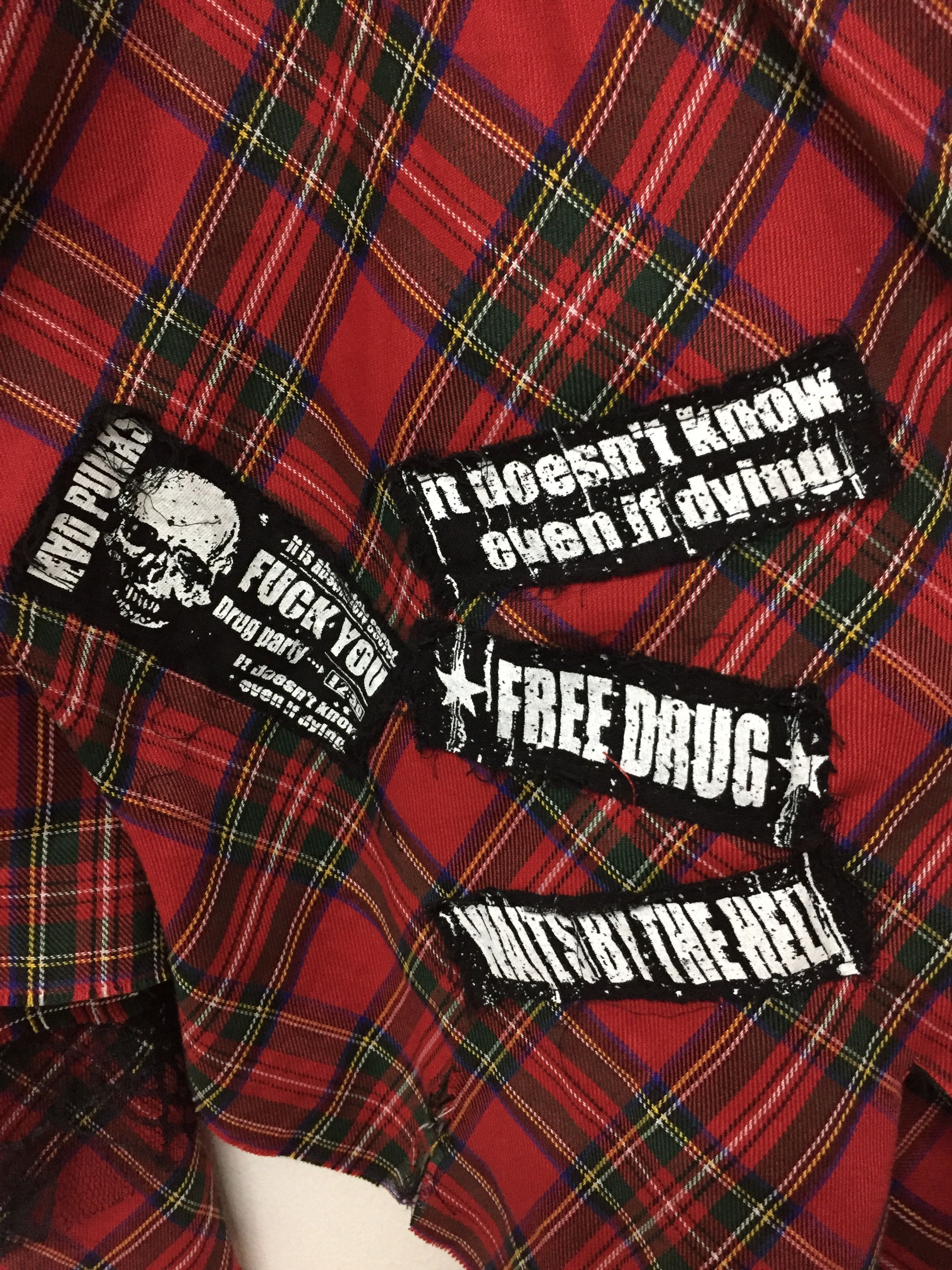Japanese Brand MAD PUNK tartan Damage Bondage skirt Size 24" / US 00 / IT 34 - 10 Thumbnail