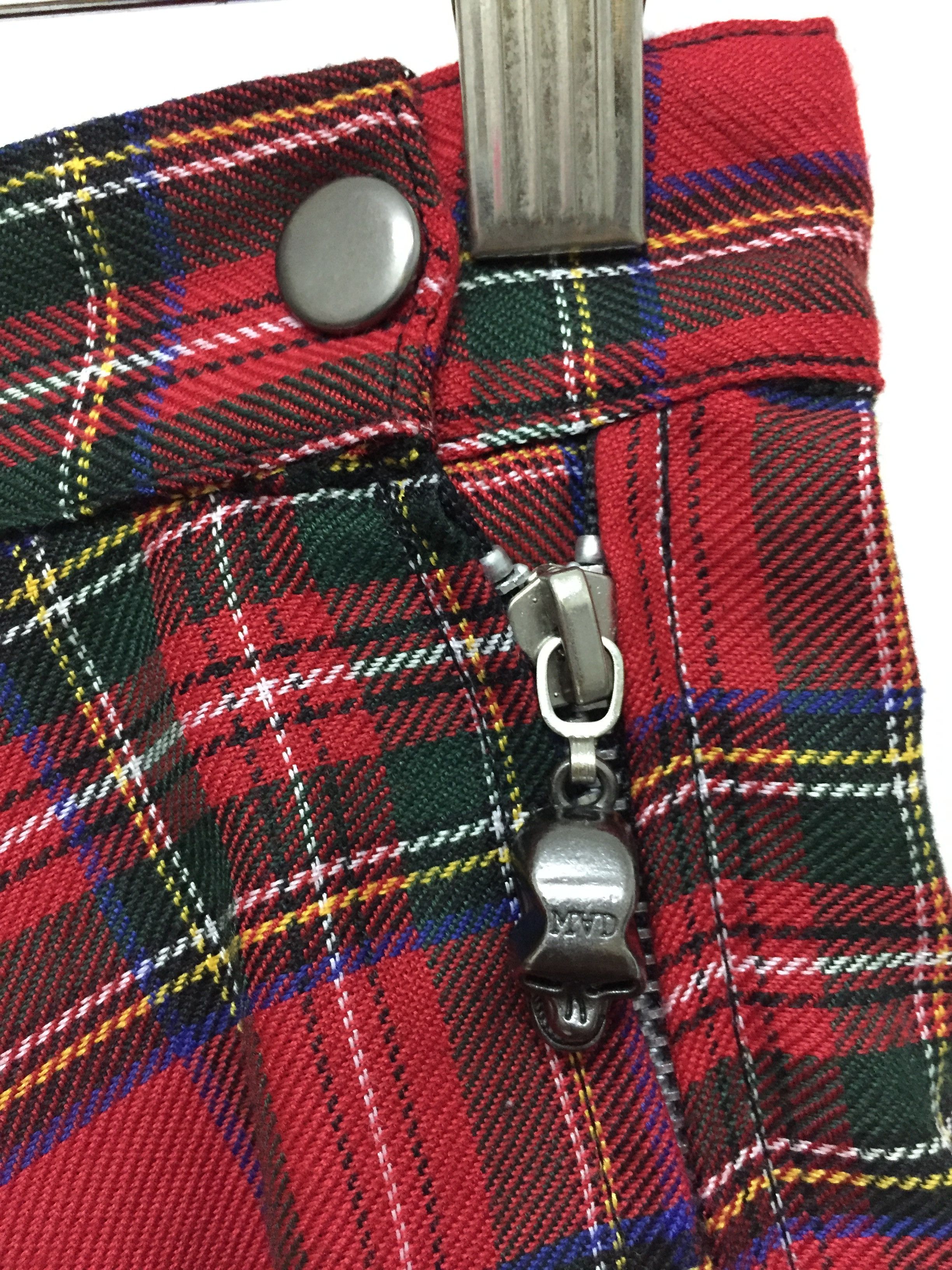 Japanese Brand MAD PUNK tartan Damage Bondage skirt Size 24" / US 00 / IT 34 - 7 Thumbnail