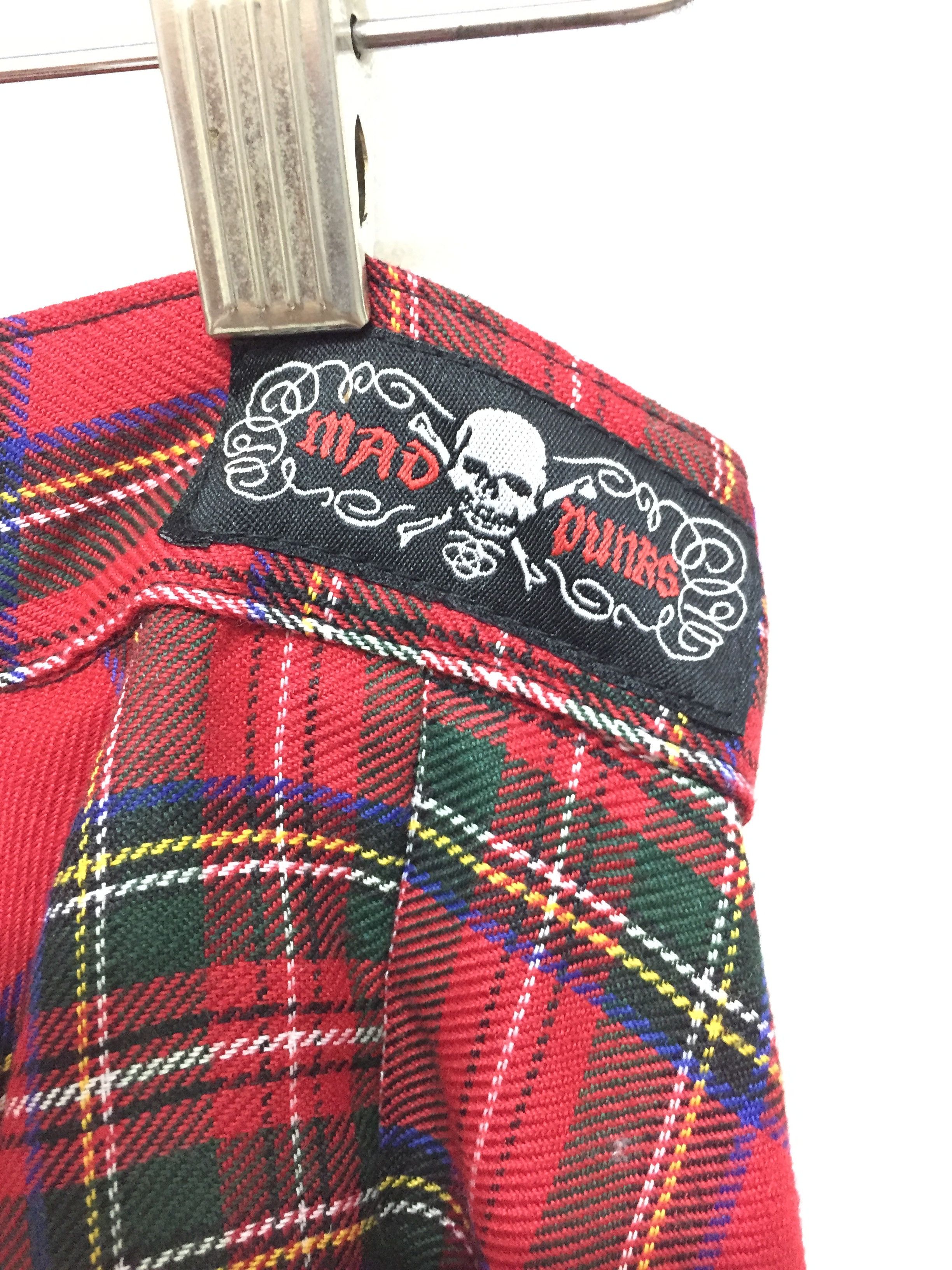 Japanese Brand MAD PUNK tartan Damage Bondage skirt Size 24" / US 00 / IT 34 - 12 Thumbnail