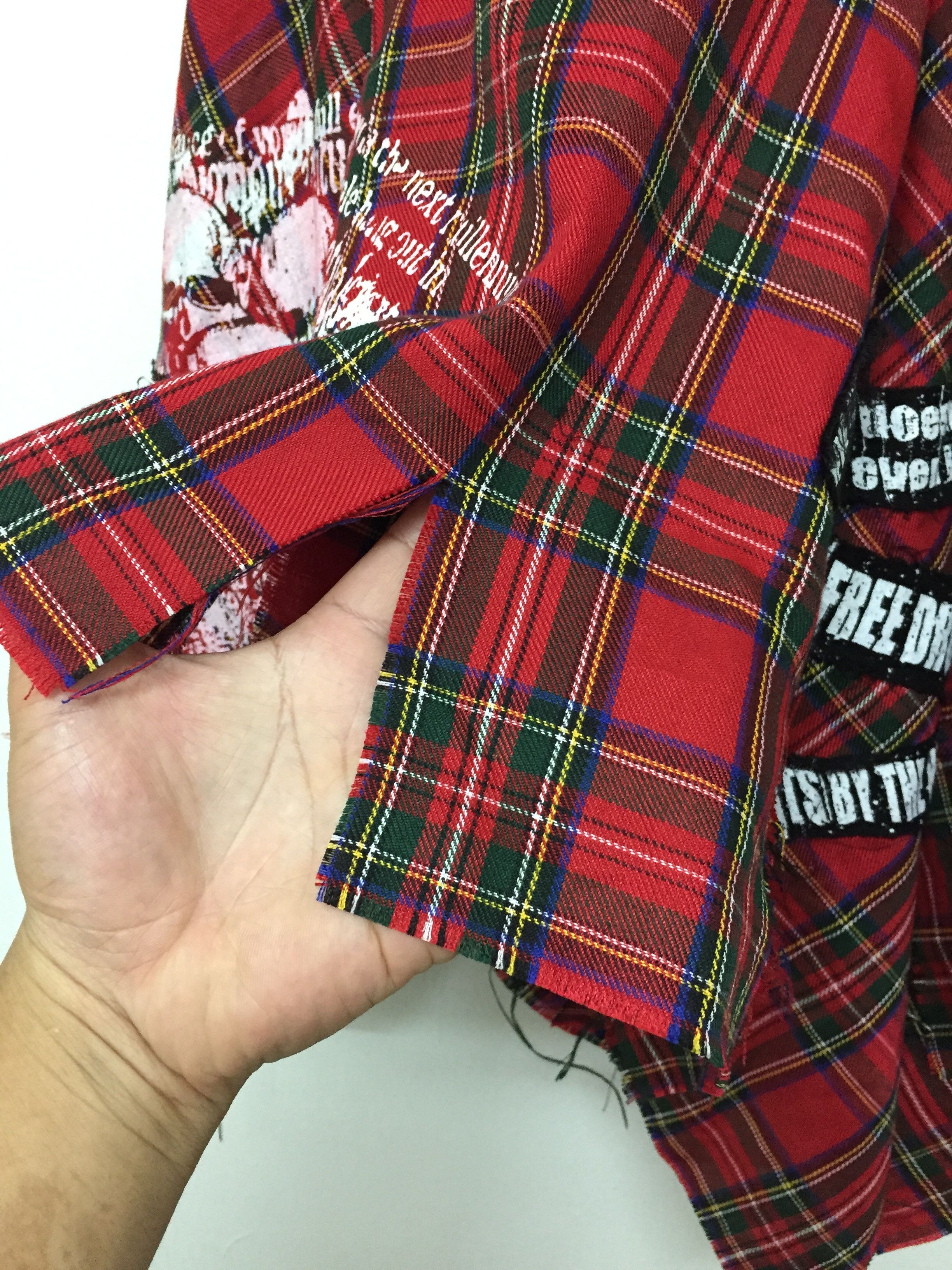 Japanese Brand MAD PUNK tartan Damage Bondage skirt Size 24" / US 00 / IT 34 - 11 Thumbnail