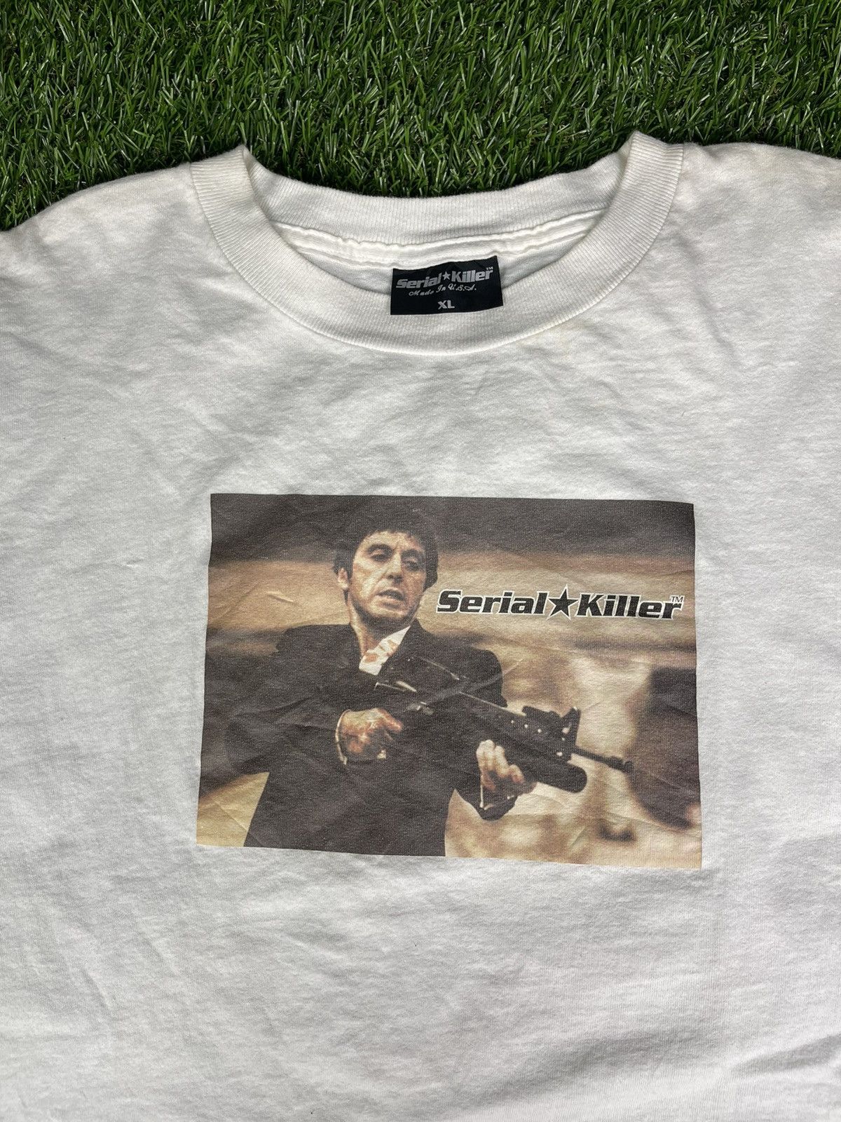 Vintage Rare Vintage Serial Killer Scarface Movie Tee Size US XL / EU 56 / 4 - 1 Thumbnail