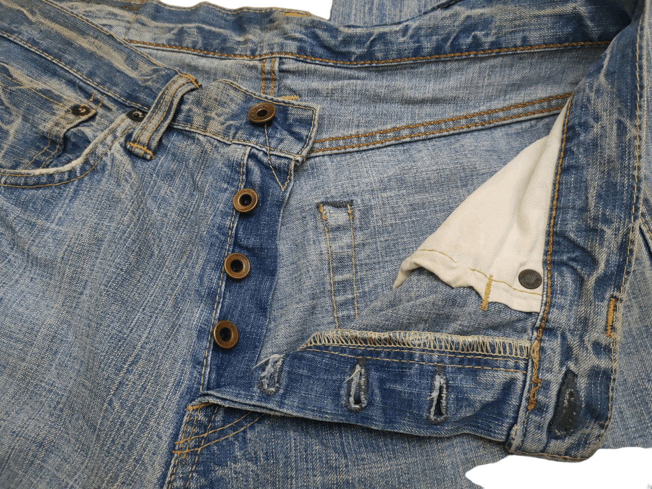 Edwin Vintage Edwin 505 Selvedge Redline Denim Size US 33 - 3 Thumbnail