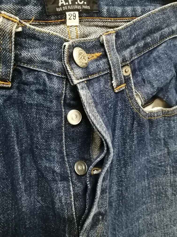 A.P.C. A.P.C selvedge Blue Distressed Jeans - Size 29 Size US 29 - 6 Thumbnail