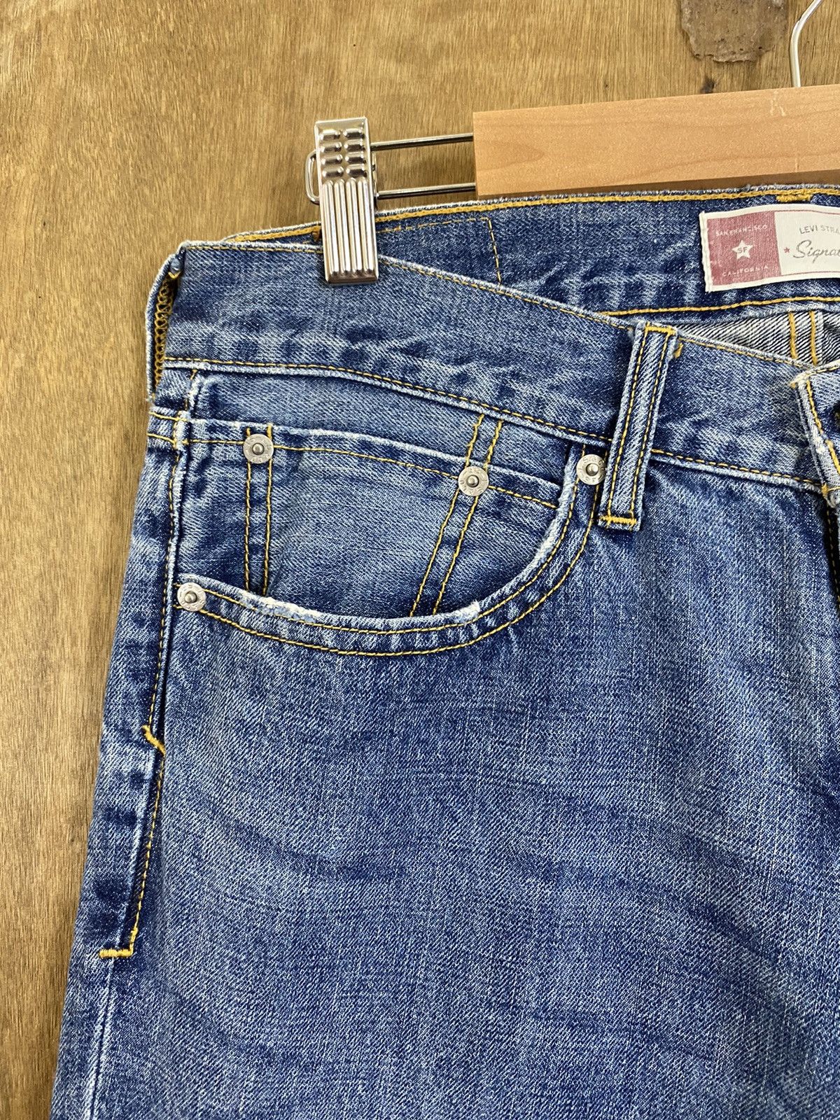 Levi's DLS Levi’s Strauss Signature Blue Denim Pants #BB526 Size US 30 / EU 46 - 4 Thumbnail