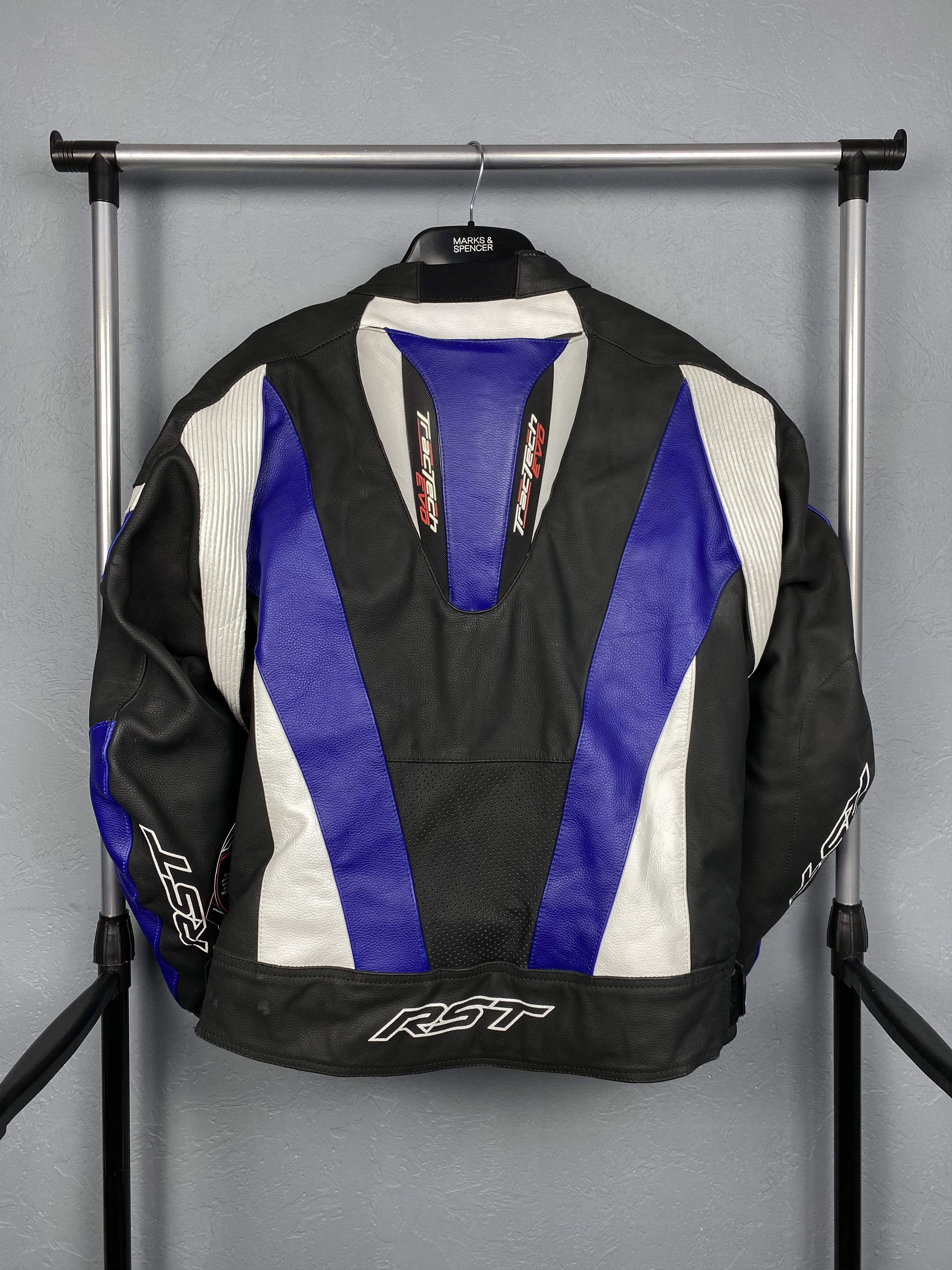 NASCAR NEW RST Moto Biker Leather Jacket Size US M / EU 48-50 / 2 - 14 Thumbnail