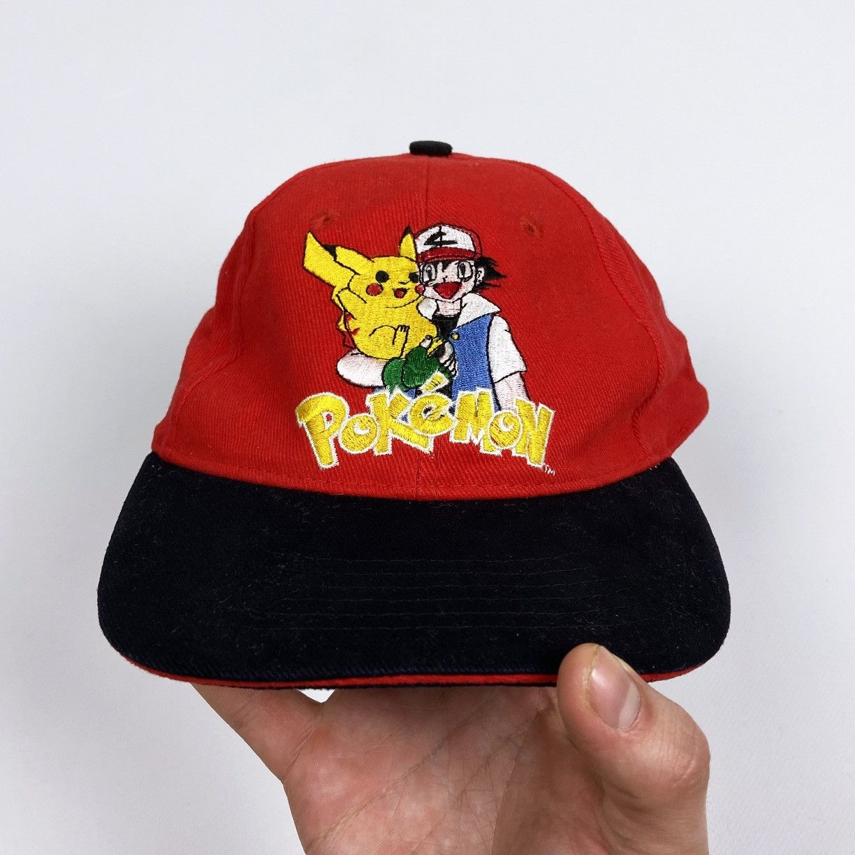 Anime Vintage 90s Pokemon Official merchandise Ash & Pikachu cap Size ONE SIZE - 3 Thumbnail