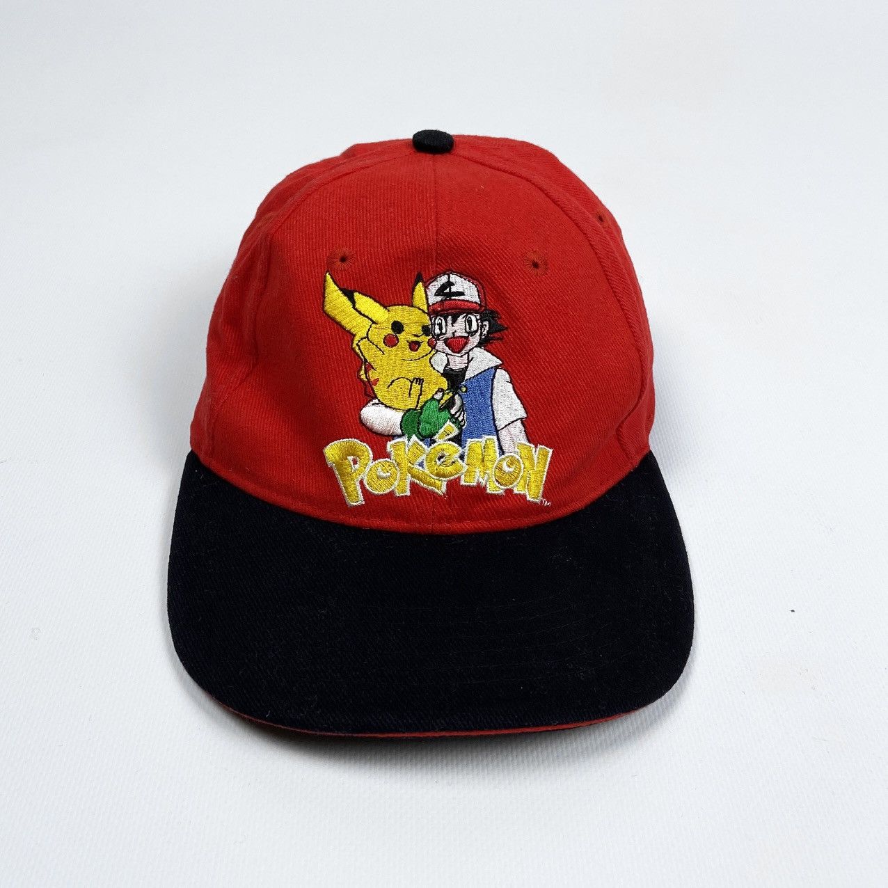 Anime Vintage 90s Pokemon Official merchandise Ash & Pikachu cap Size ONE SIZE - 2 Thumbnail