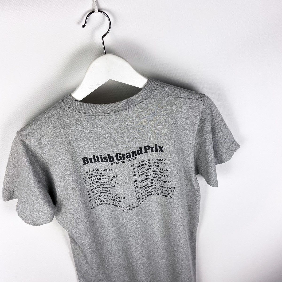 NASCAR Vintage 80s British FIA Grand Prix 1984 Tee Senna Racing Size US M / EU 48-50 / 2 - 3 Thumbnail