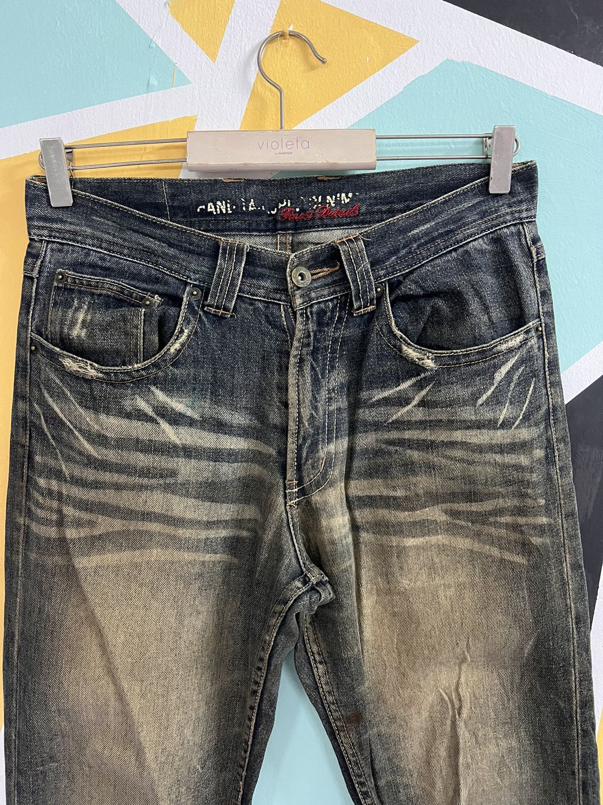Japanese Brand × Vintage Vintage super RASTY famous function garment denim Size US 30 / EU 46 - 2 Thumbnail