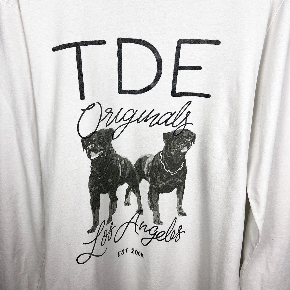 Kendrick Lamar Vintage Kendrick Lamar TDE Don’t Worry rottweiler longsleev Size US L / EU 52-54 / 3 - 4 Thumbnail