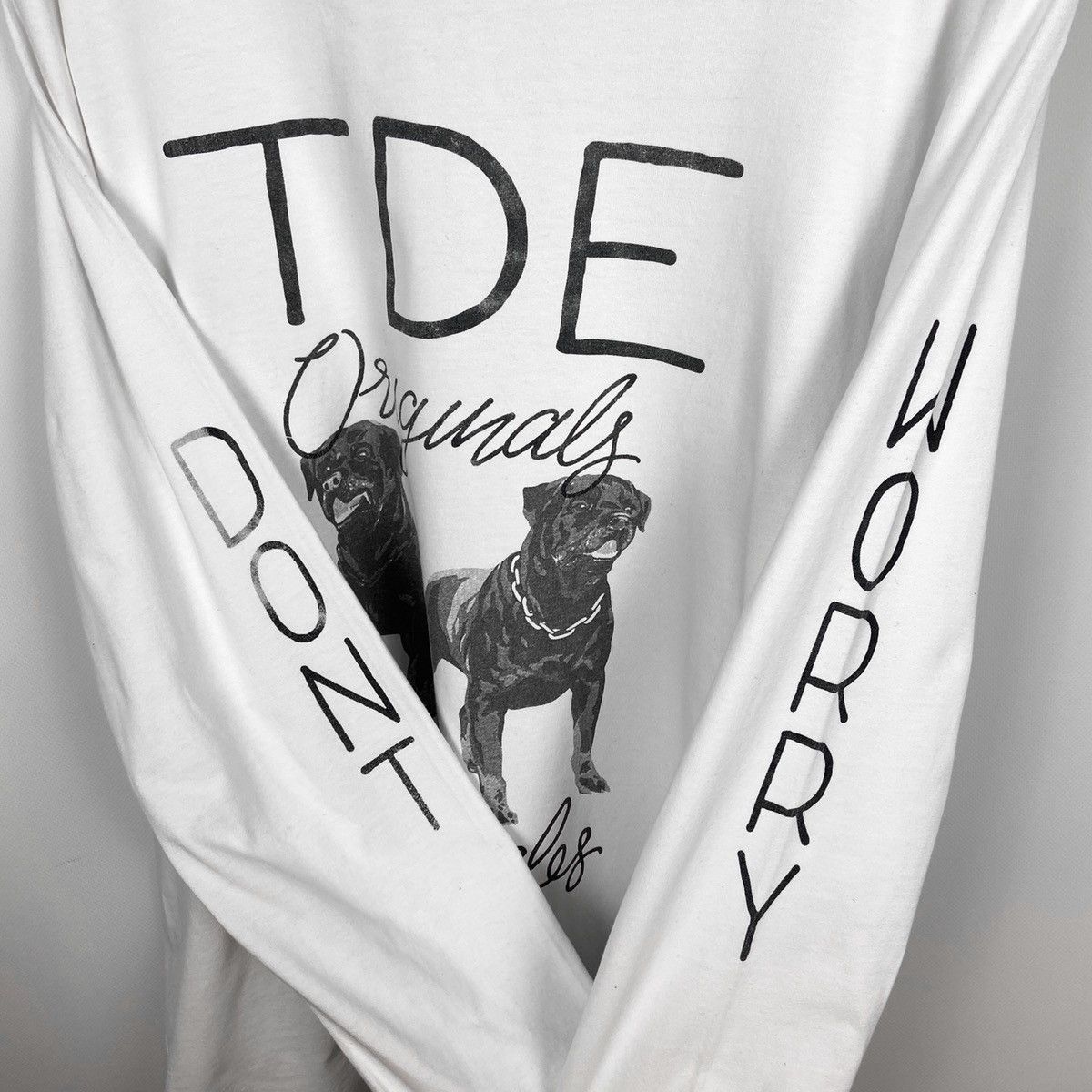 Kendrick Lamar Vintage Kendrick Lamar TDE Don’t Worry rottweiler longsleev Size US L / EU 52-54 / 3 - 2 Thumbnail