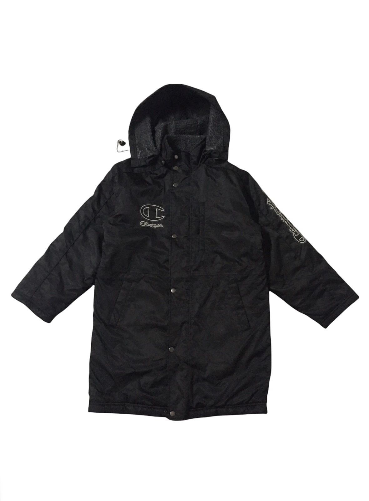 Champion × Japanese Brand Champion Nice Long Jacket Fleece Insdide With Hoodies Size US M / EU 48-50 / 2 - 2 Thumbnail