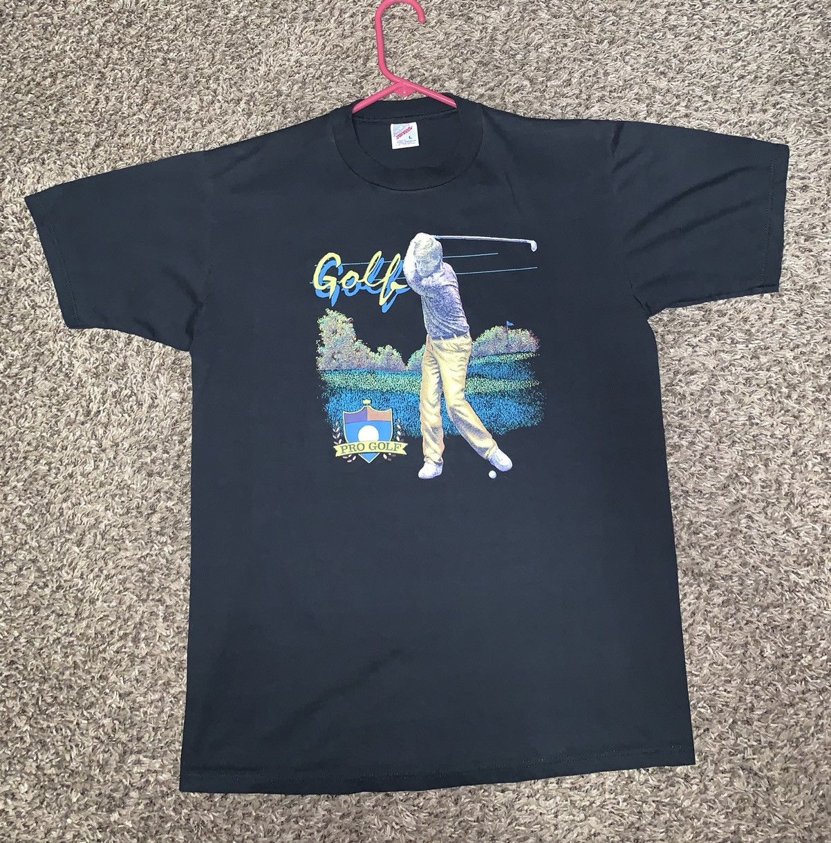 Vintage Vintage Pro Golf Golfing T-Shirt Size US L / EU 52-54 / 3 - 1 Thumbnail