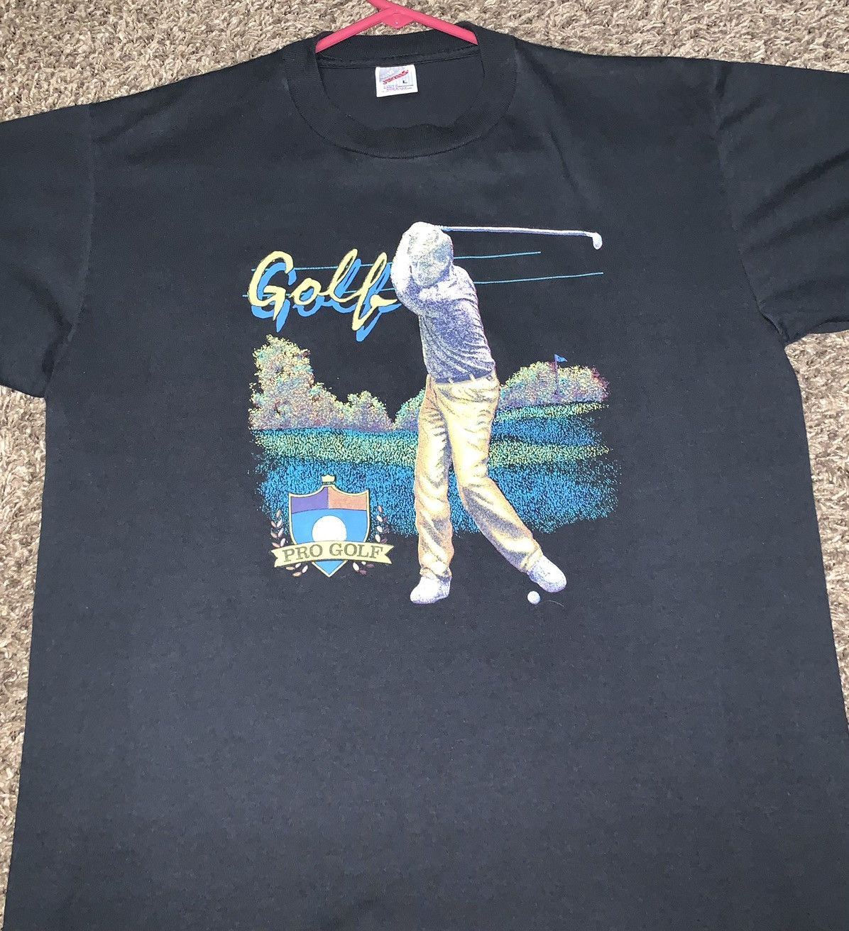 Vintage Vintage Pro Golf Golfing T-Shirt Size US L / EU 52-54 / 3 - 5 Thumbnail