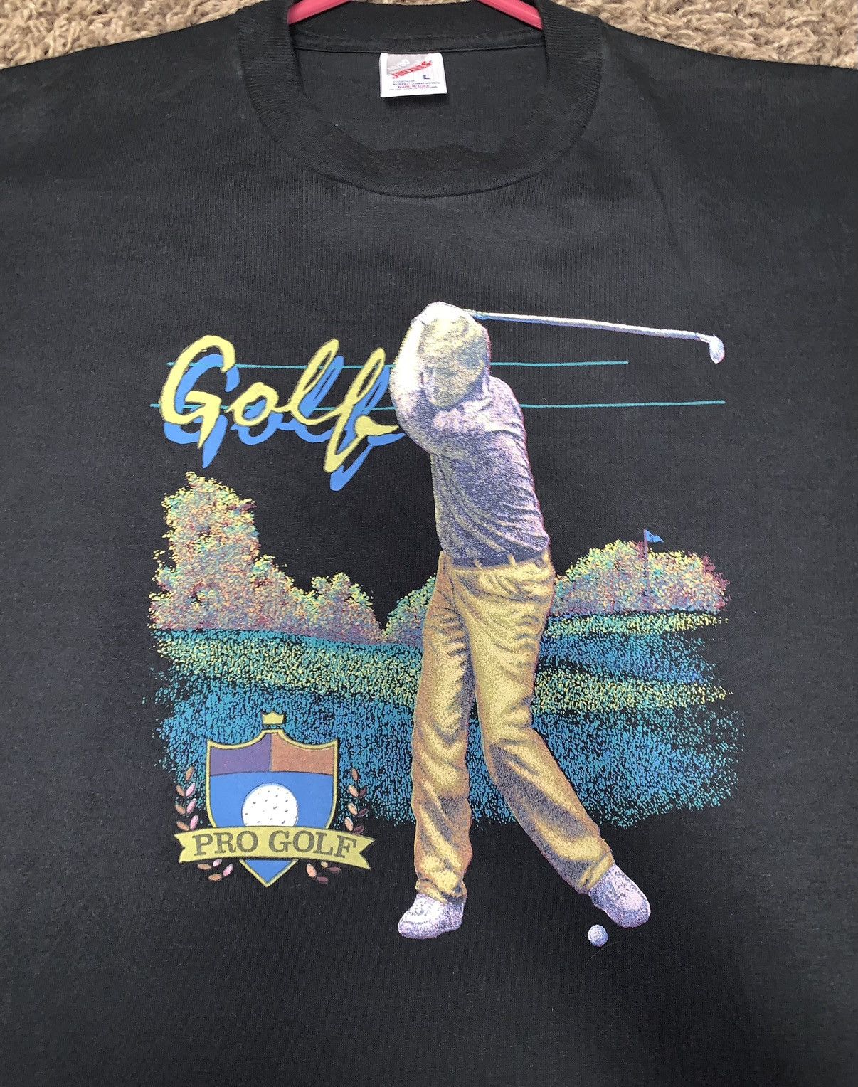 Vintage Vintage Pro Golf Golfing T-Shirt Size US L / EU 52-54 / 3 - 2 Thumbnail