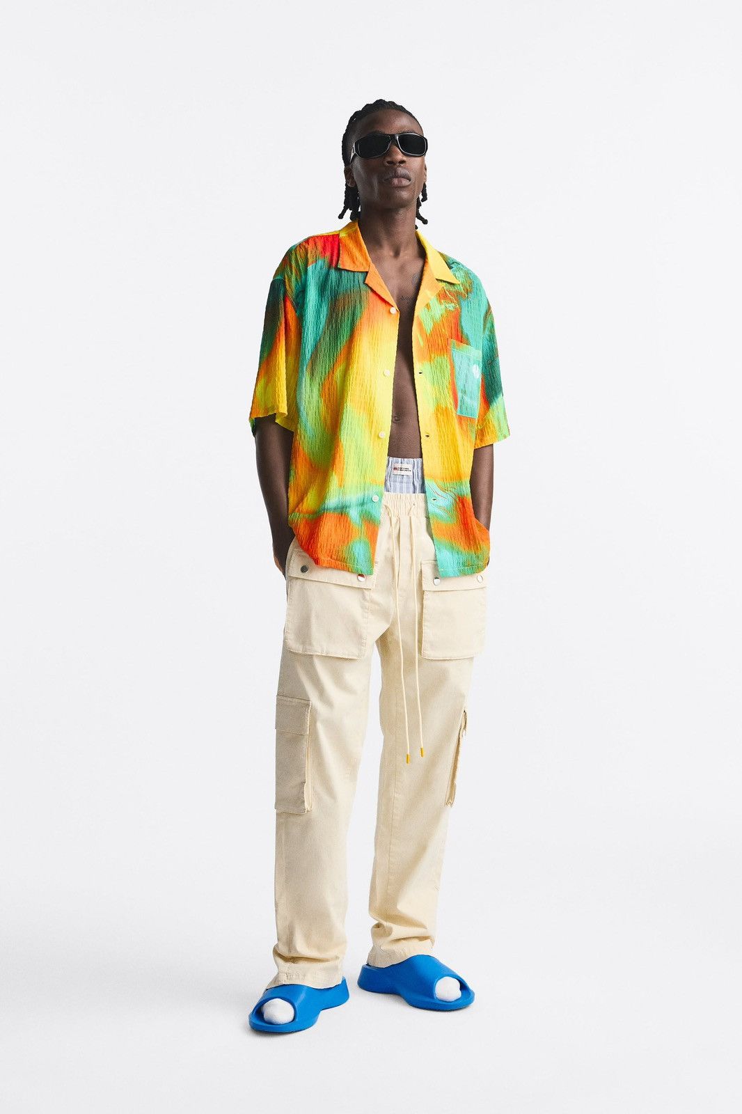Rhude × Zara Rhude X Zara NEW Cargo Pants beige size S Size US 30 / EU 46 - 4 Thumbnail