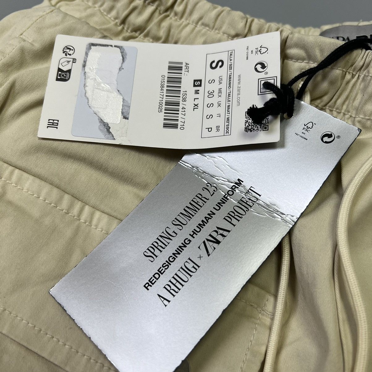 Rhude × Zara Rhude X Zara NEW Cargo Pants beige size S Size US 30 / EU 46 - 16 Thumbnail