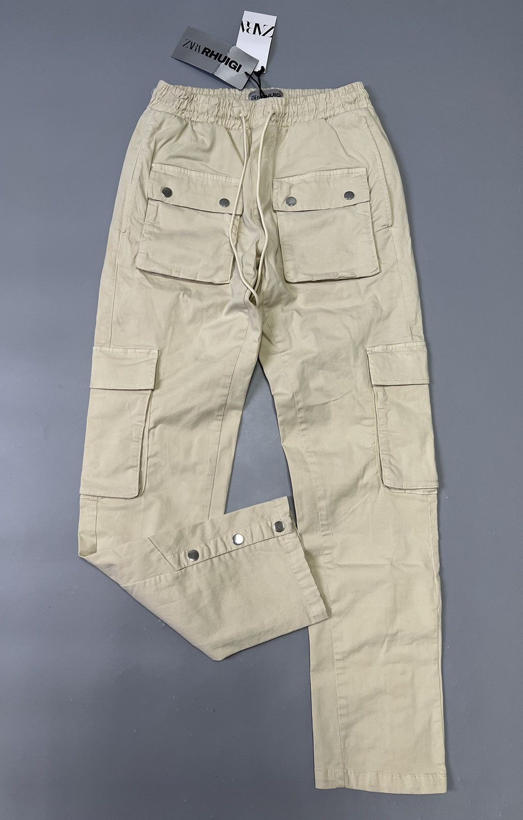 Rhude × Zara Rhude X Zara NEW Cargo Pants beige size S Size US 30 / EU 46 - 2 Thumbnail