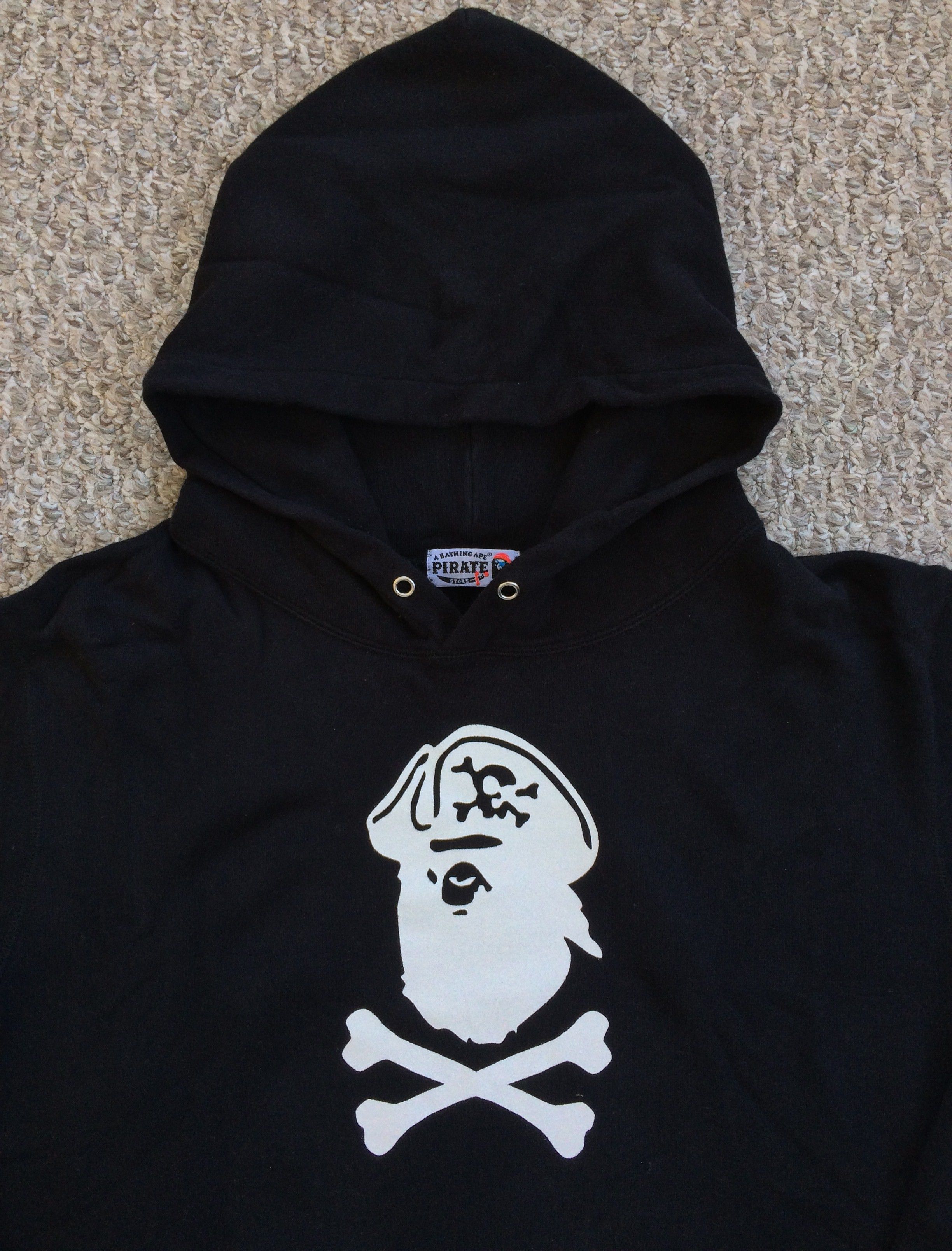 Bape Bape Pirate Store Logo Hoodie Size US XL / EU 56 / 4 - 2 Thumbnail