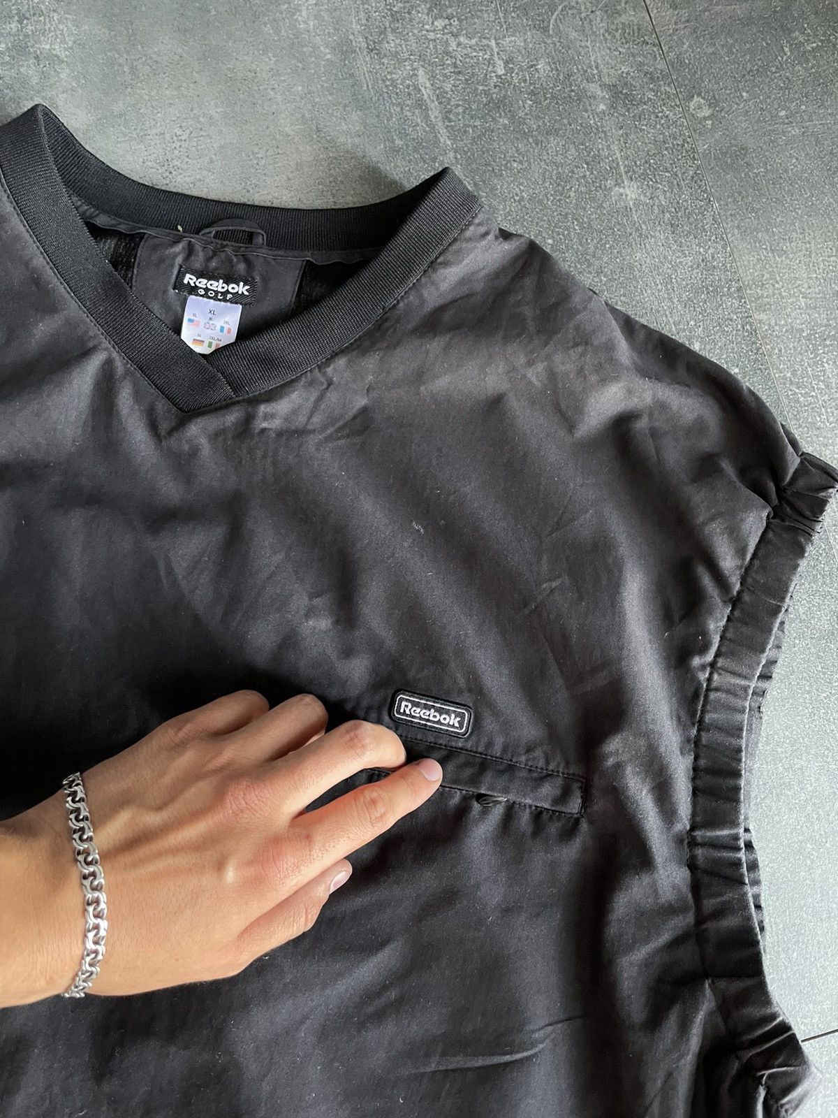 Reebok × Vintage Vintage Reebok Golf Black V-neck Vest Size XL Size US XL / EU 56 / 4 - 8 Thumbnail